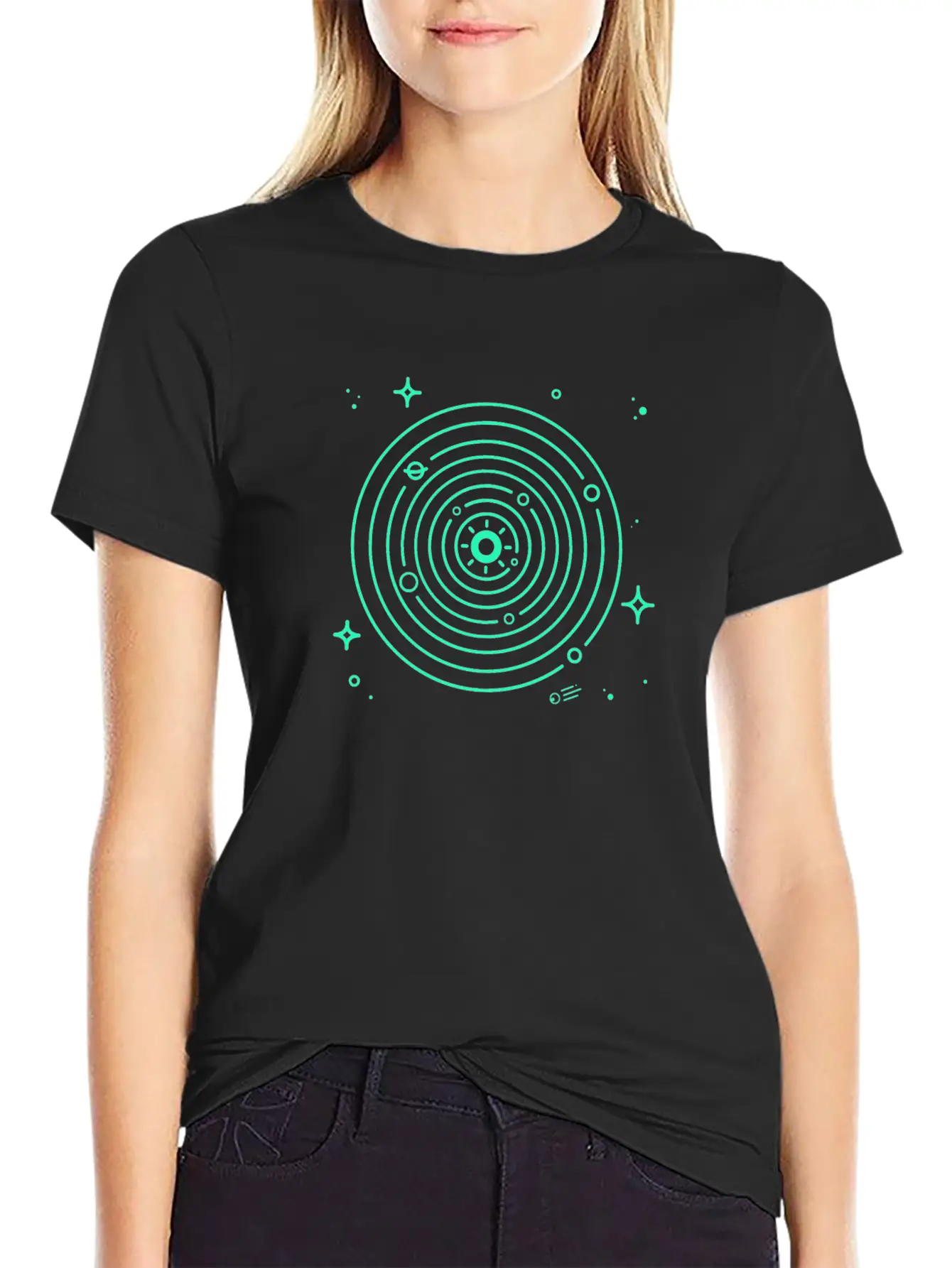 Solar System Stylish Everyday T-Shirt – Unisex Basic Cotton Tee