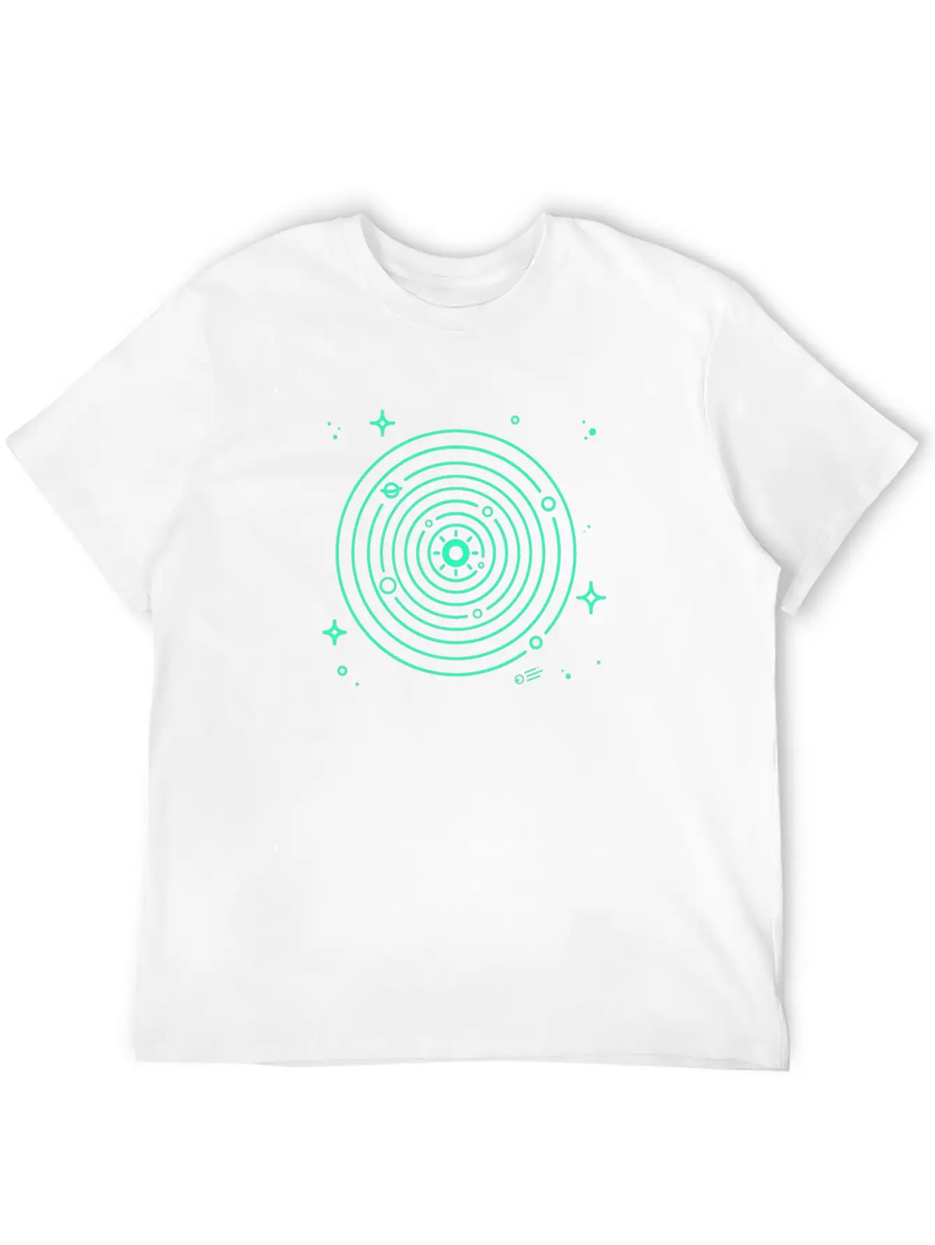 Solar System Stylish Everyday T-Shirt – Unisex Basic Cotton Tee