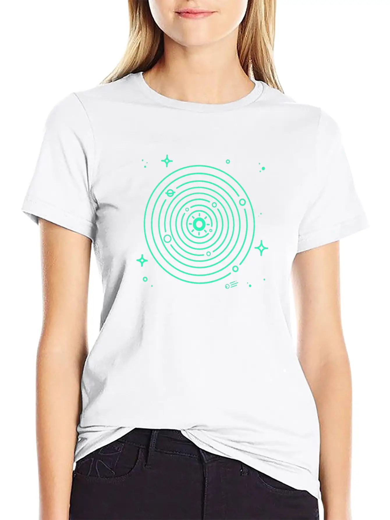 Solar System Stylish Everyday T-Shirt – Unisex Basic Cotton Tee