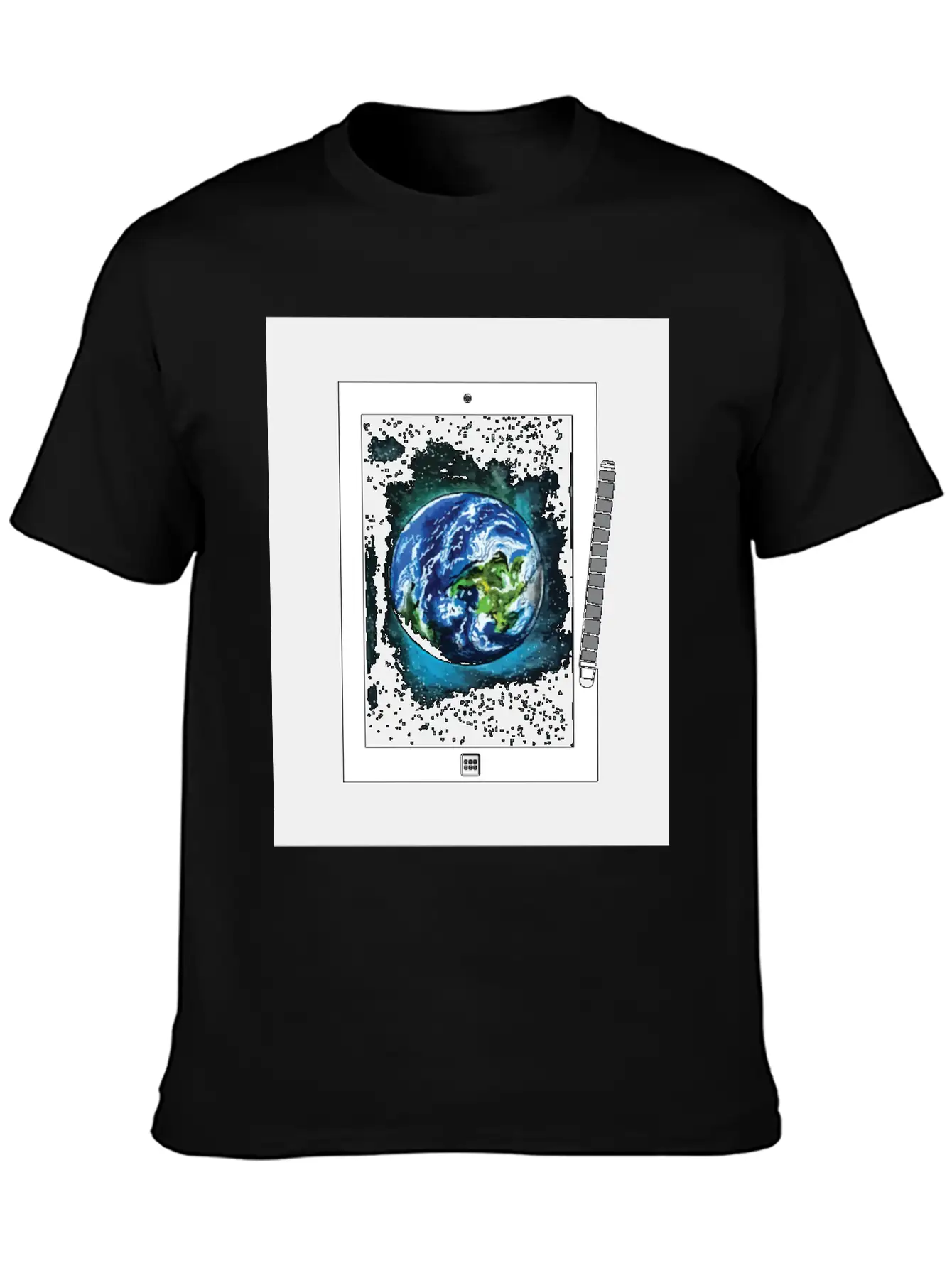 Solar System Universe Planet Earth Stylish Everyday T-Shirt – Unisex Basic Cotton Tee