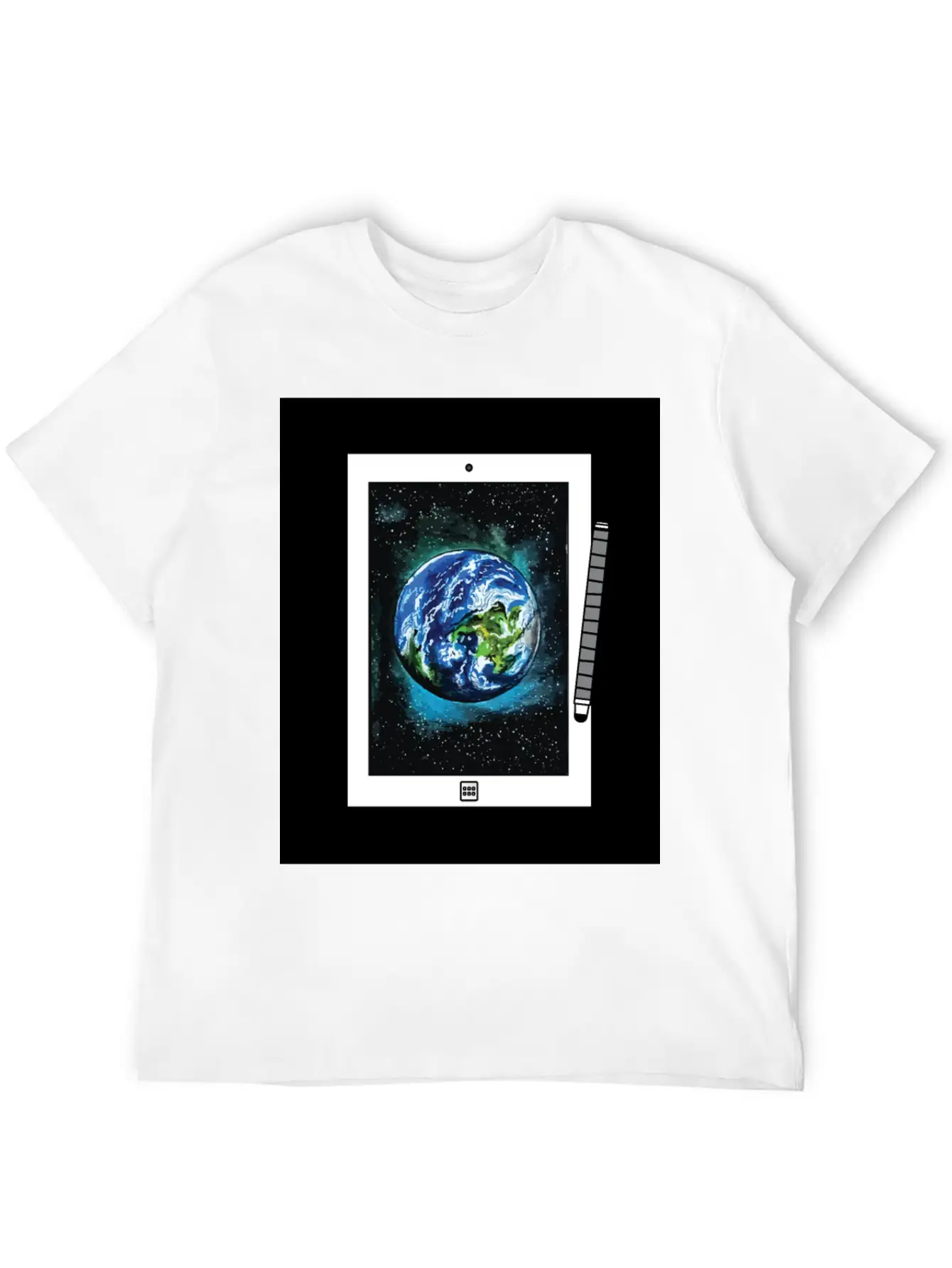 Solar System Universe Planet Earth Stylish Everyday T-Shirt – Unisex Basic Cotton Tee