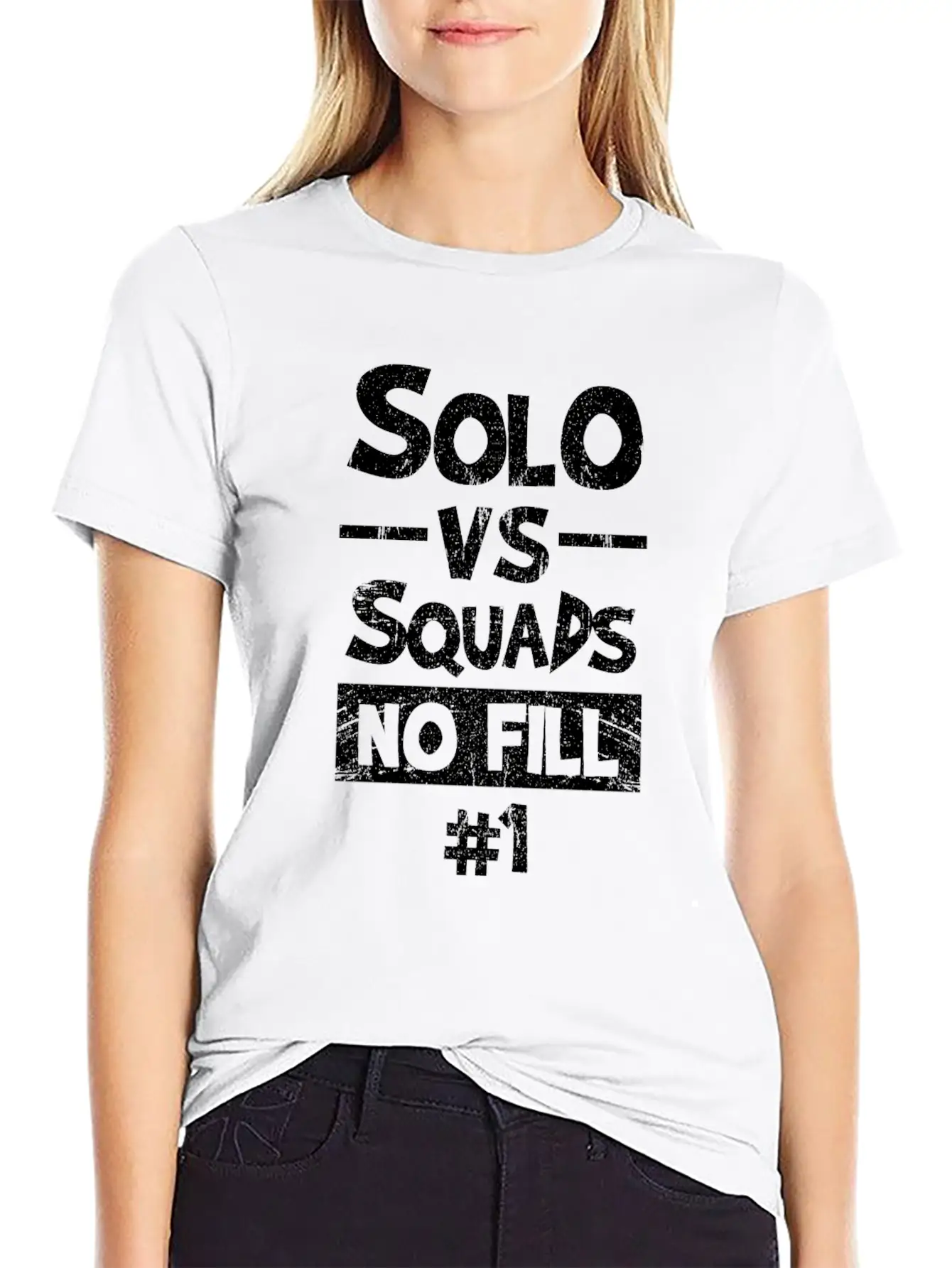 Solo Versus Squads Unisex Short Sleeve Soft Cotton T-Shirt – Casual Everyday Wear