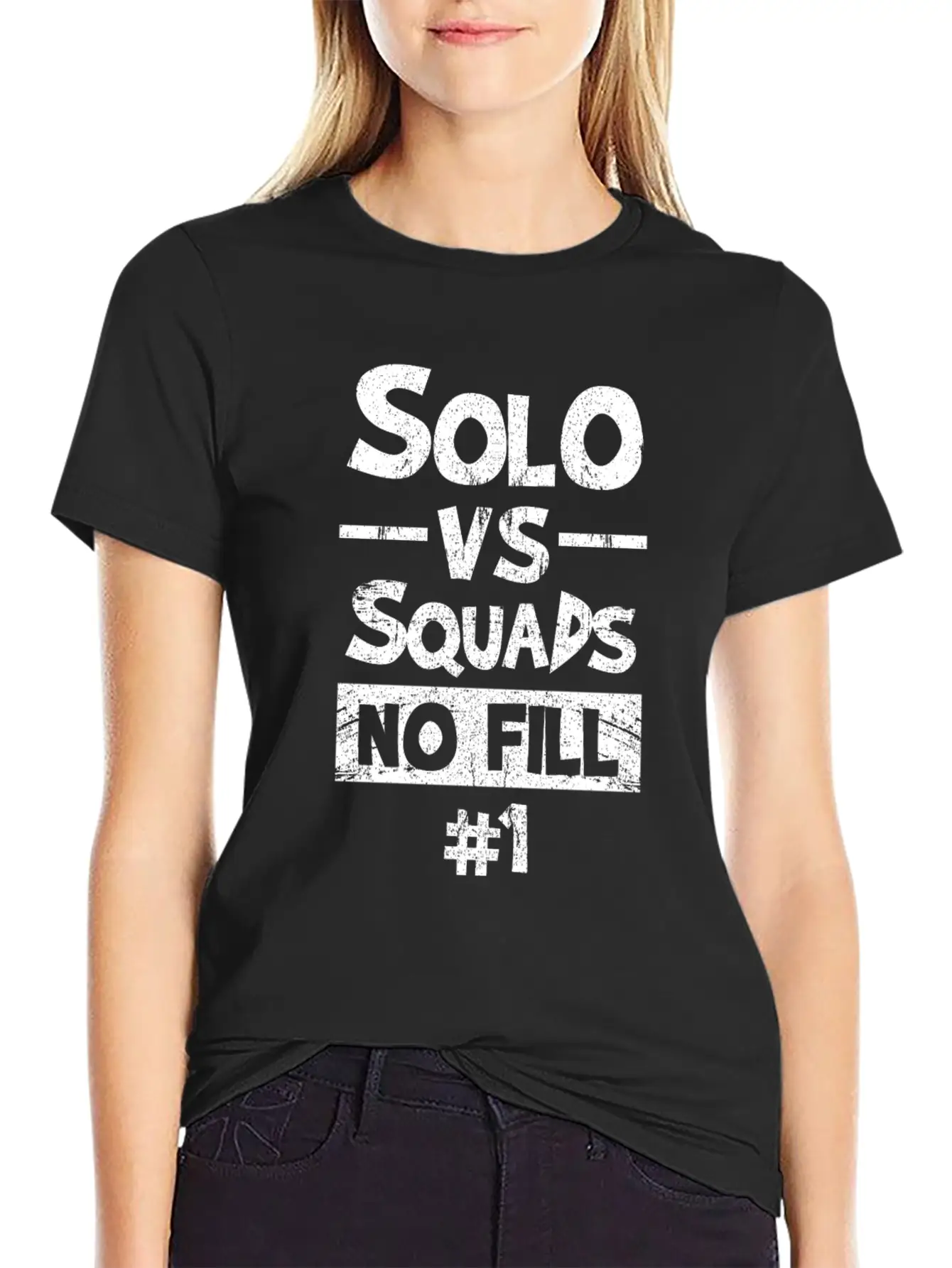 Solo Versus Squads Unisex Short Sleeve Soft Cotton T-Shirt – Casual Everyday Wear