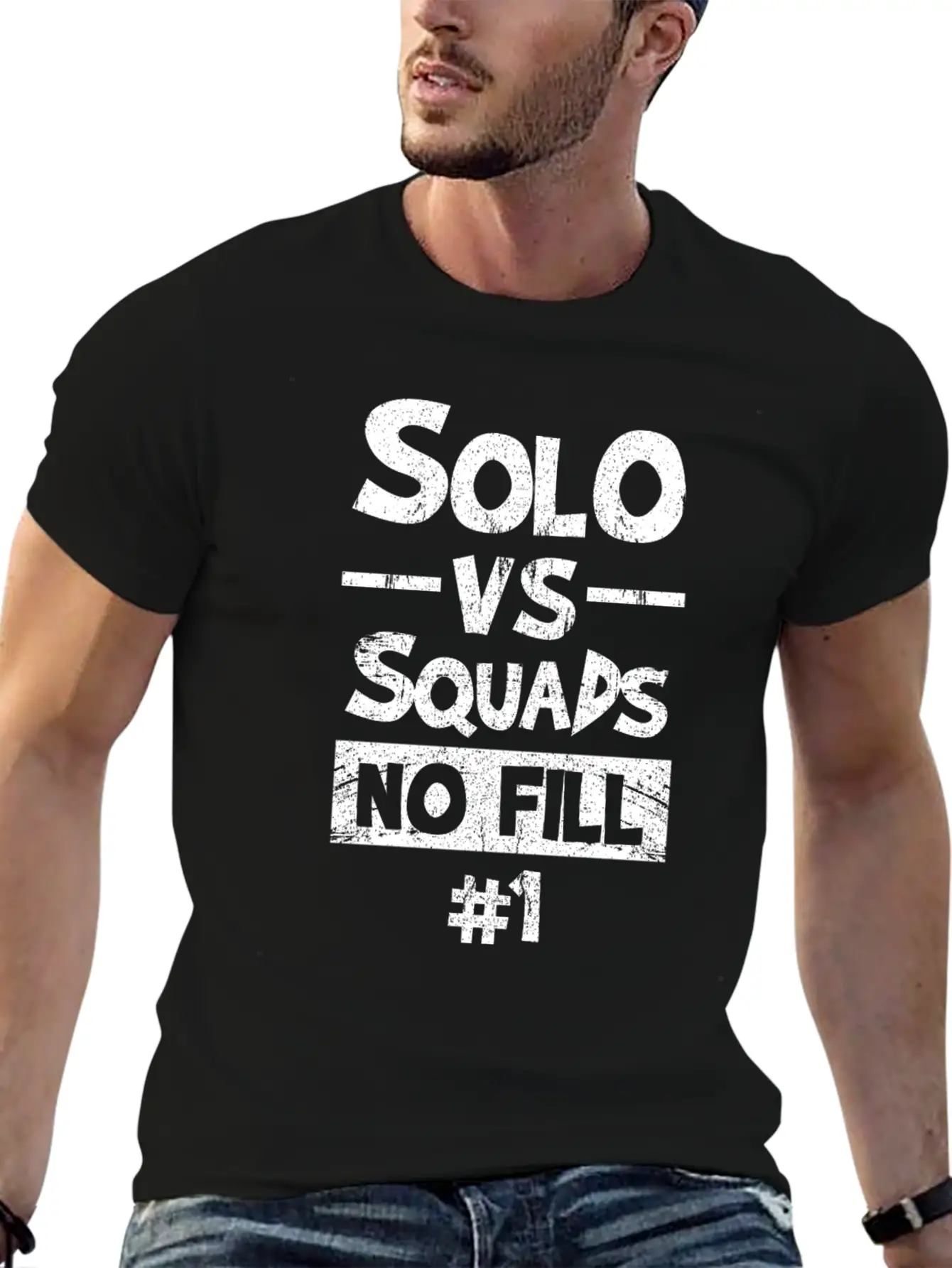 Solo Versus Squads Unisex Short Sleeve Soft Cotton T-Shirt – Casual Everyday Wear