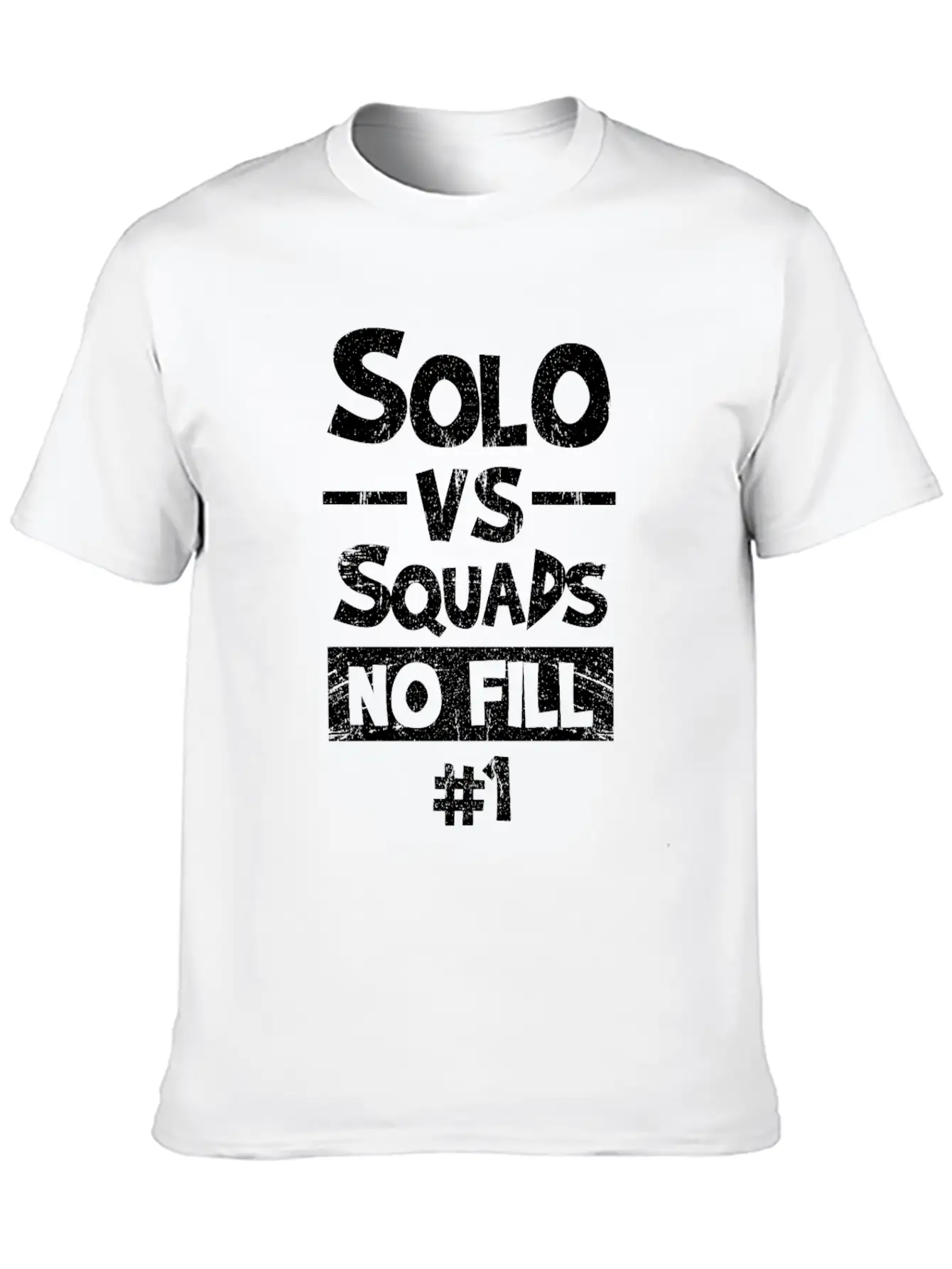 Solo Versus Squads Unisex Short Sleeve Soft Cotton T-Shirt – Casual Everyday Wear