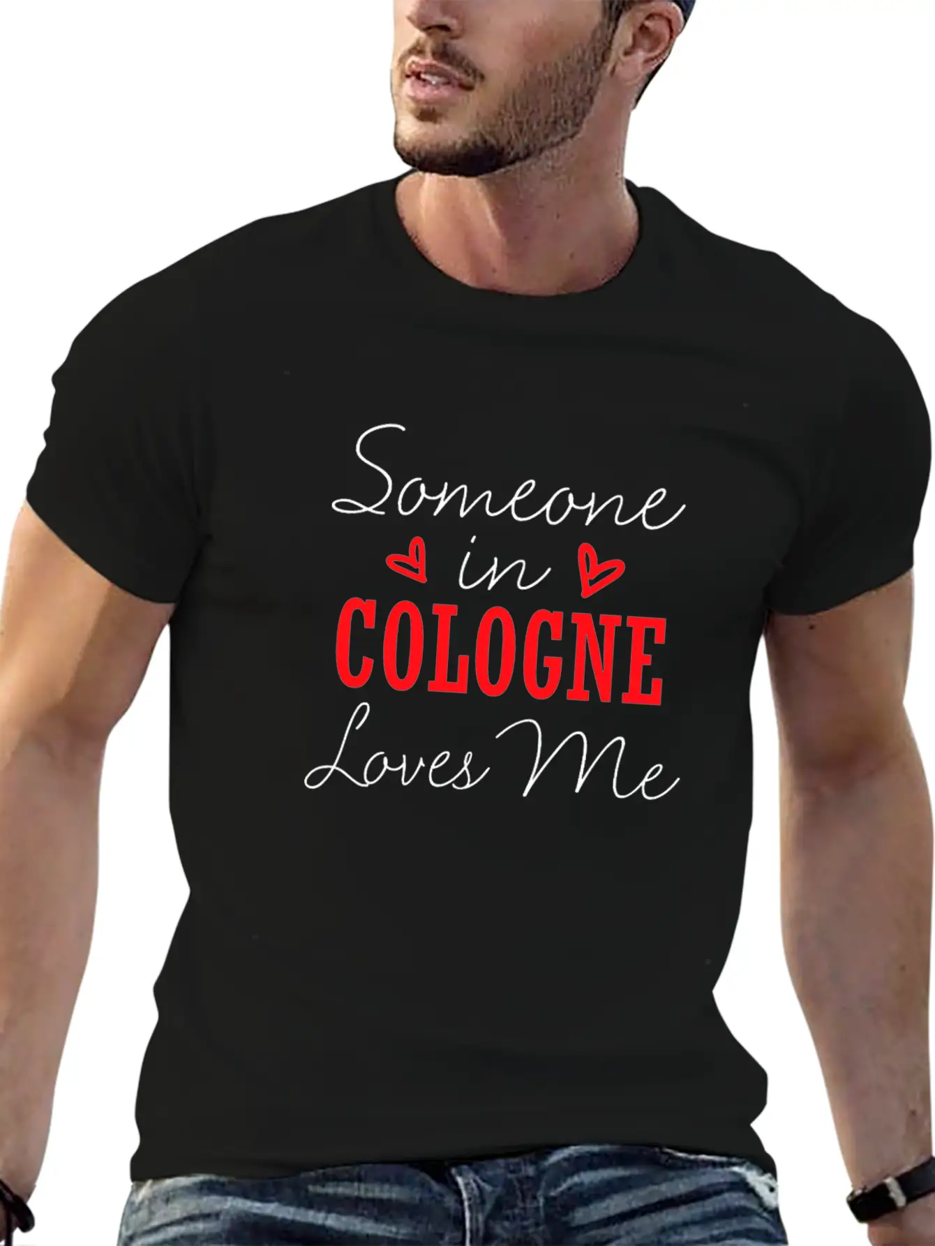 Someone In Cologne Loves Me Relationship Couple Ge Unisex Casual T-Shirt – Clean Design For Daily Comfort