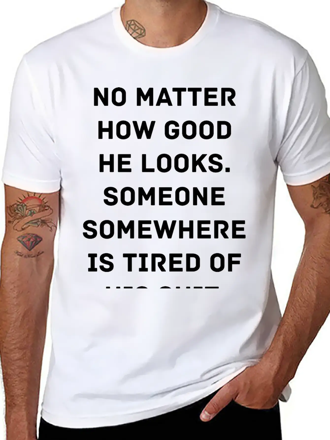 Someone Is Tired Of His Shit Timeless Short Sleeve Tee – Comfy And Minimalist Design