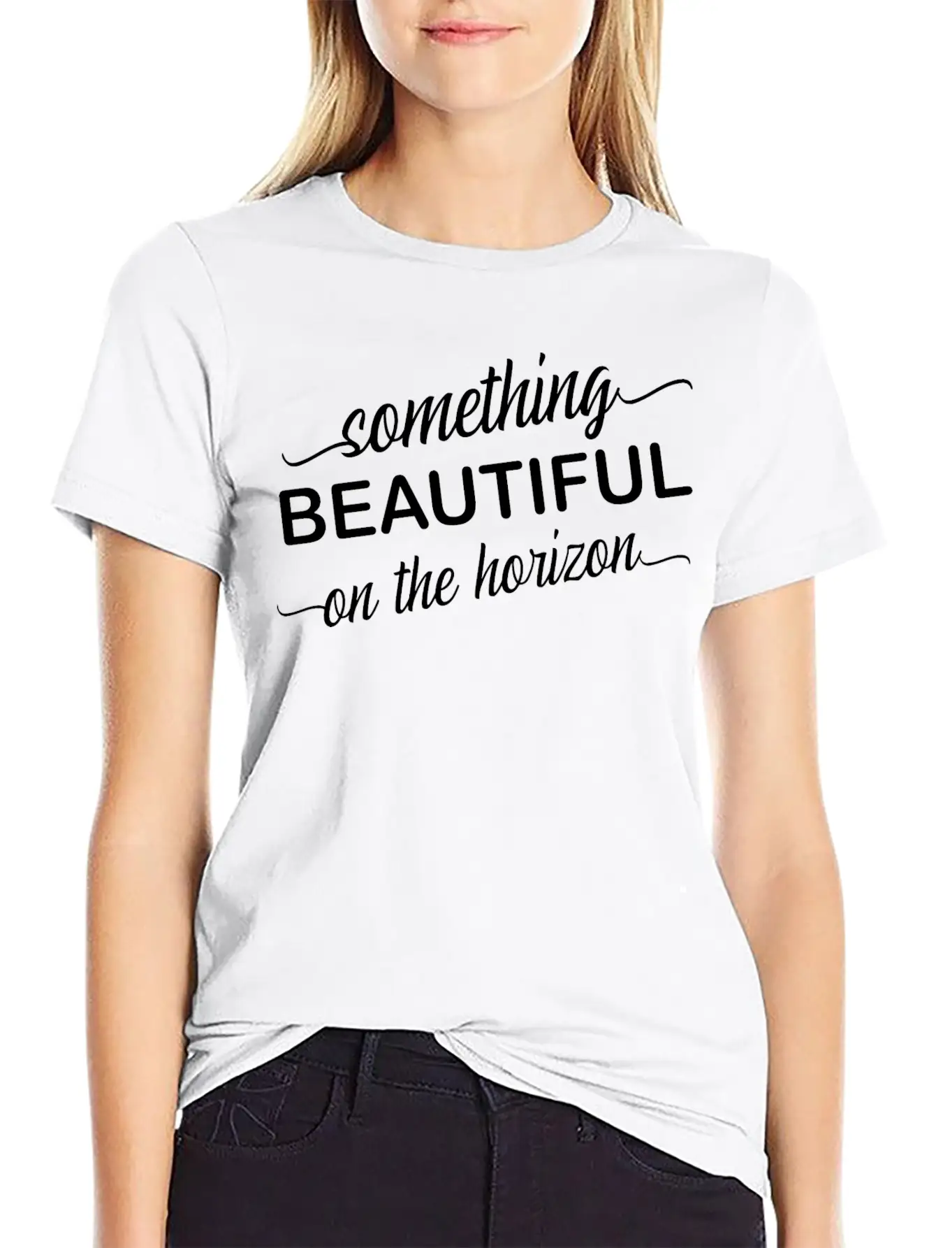 Something Beautiful Is On The Horizon Relaxed Everyday Tee – Lightweight And Durable Cotton