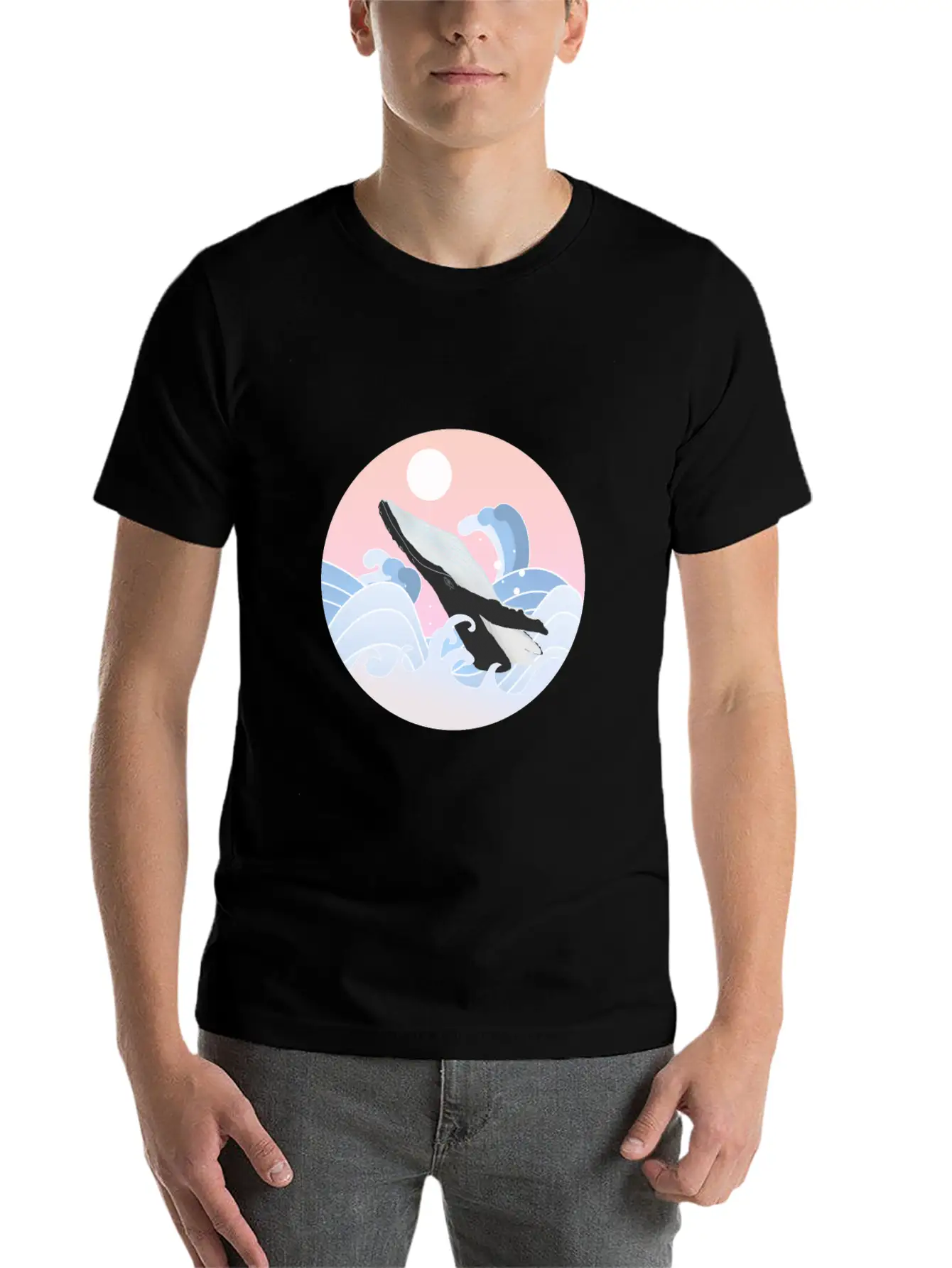 Song Of Whale Comfortable Minimalist Graphic Tee – Summer Style Essential