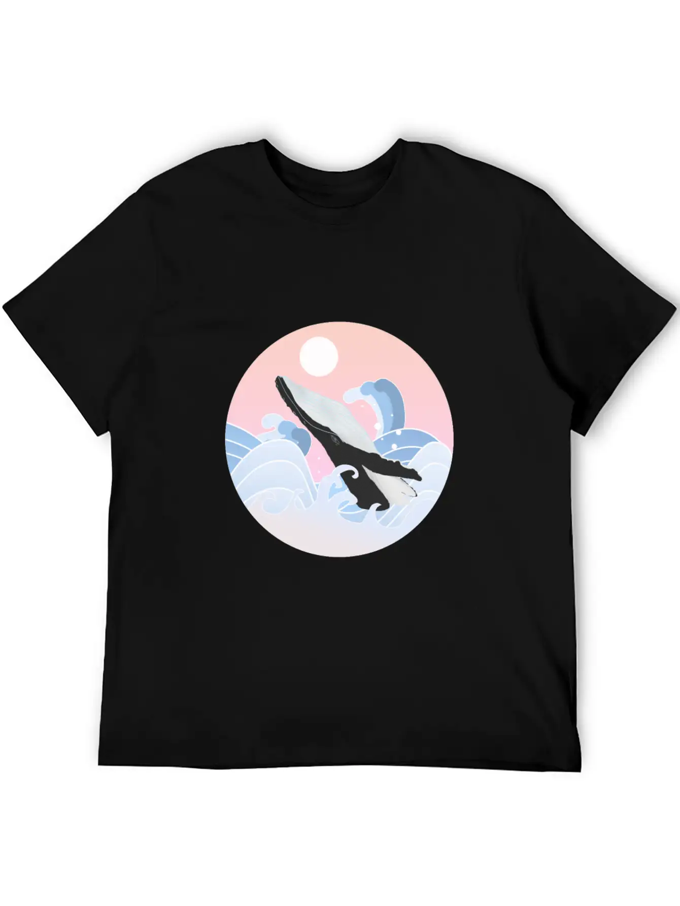 Song Of Whale Comfortable Minimalist Graphic Tee – Summer Style Essential