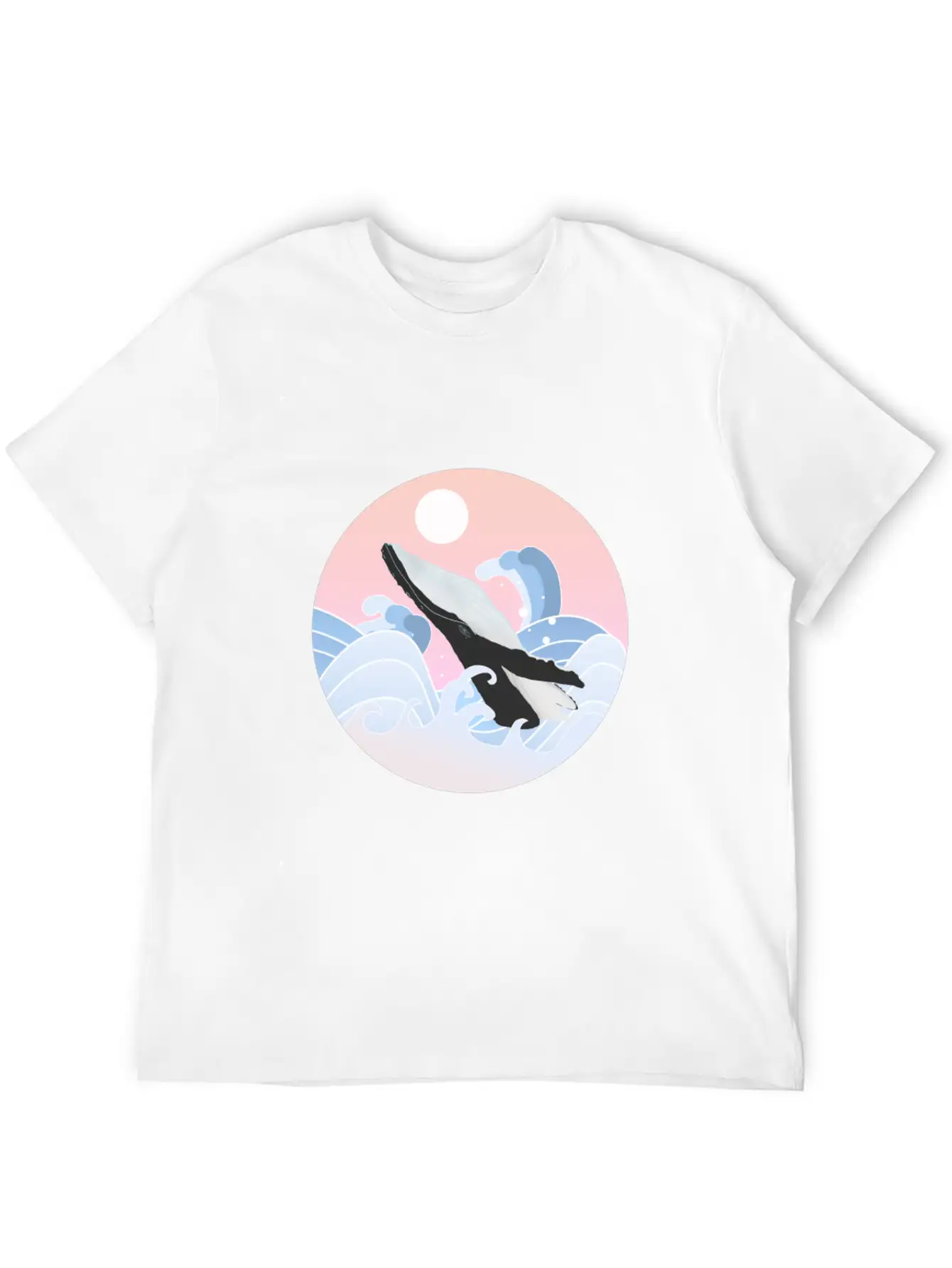 Song Of Whale Comfortable Minimalist Graphic Tee – Summer Style Essential