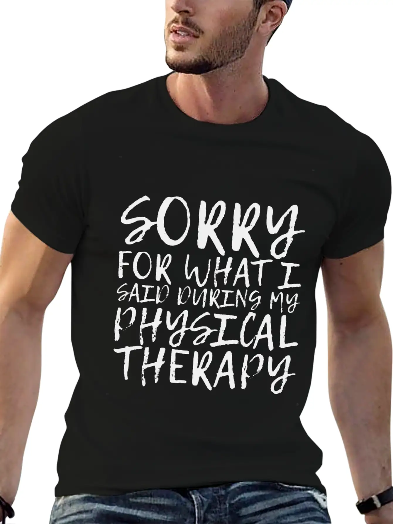 Sorry For What I Said During My Physical Therapy14 Unisex Short Sleeve Soft Cotton T-Shirt – Casual Everyday Wear