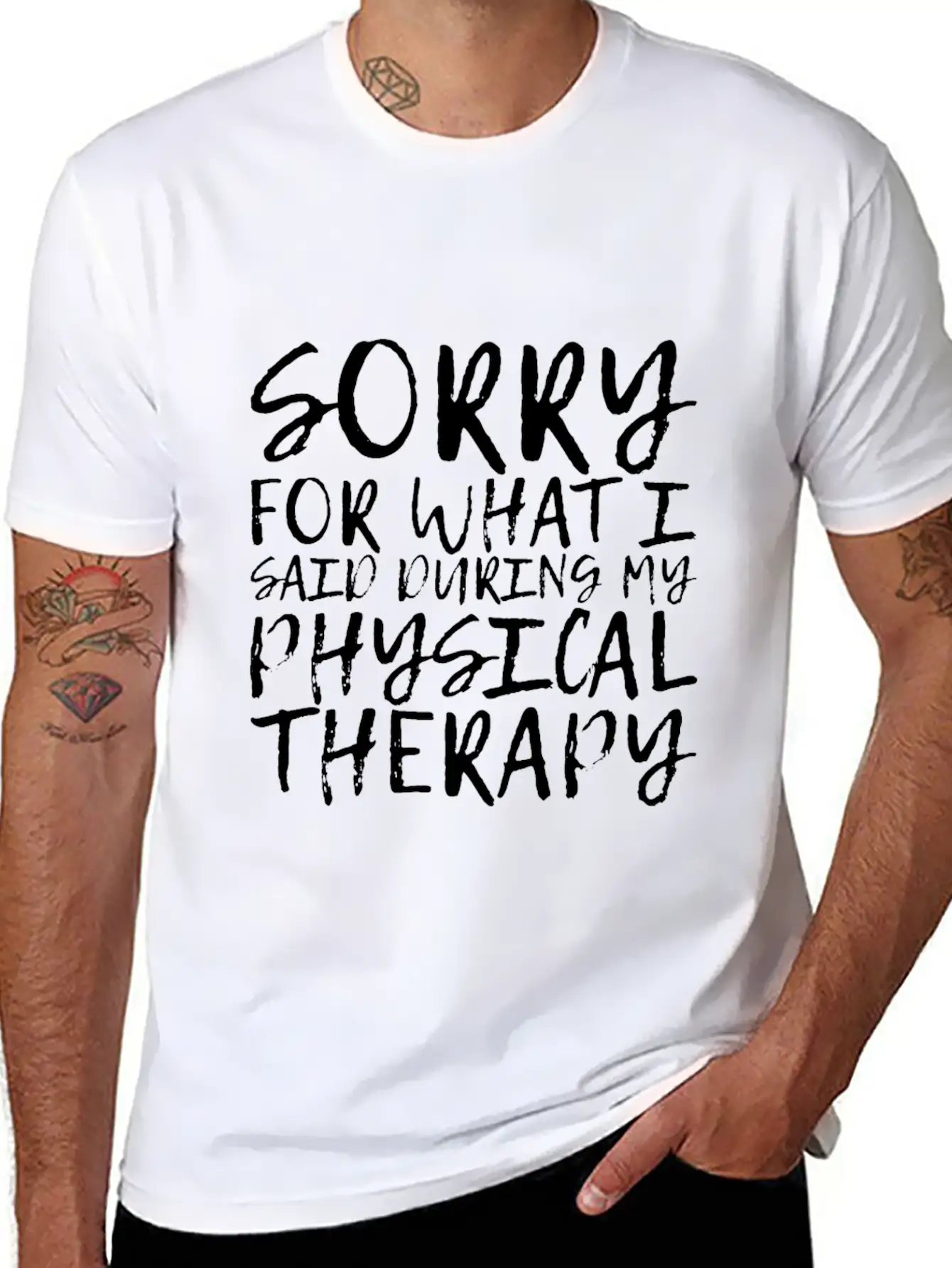 Sorry For What I Said During My Physical Therapy14 Unisex Short Sleeve Soft Cotton T-Shirt – Casual Everyday Wear