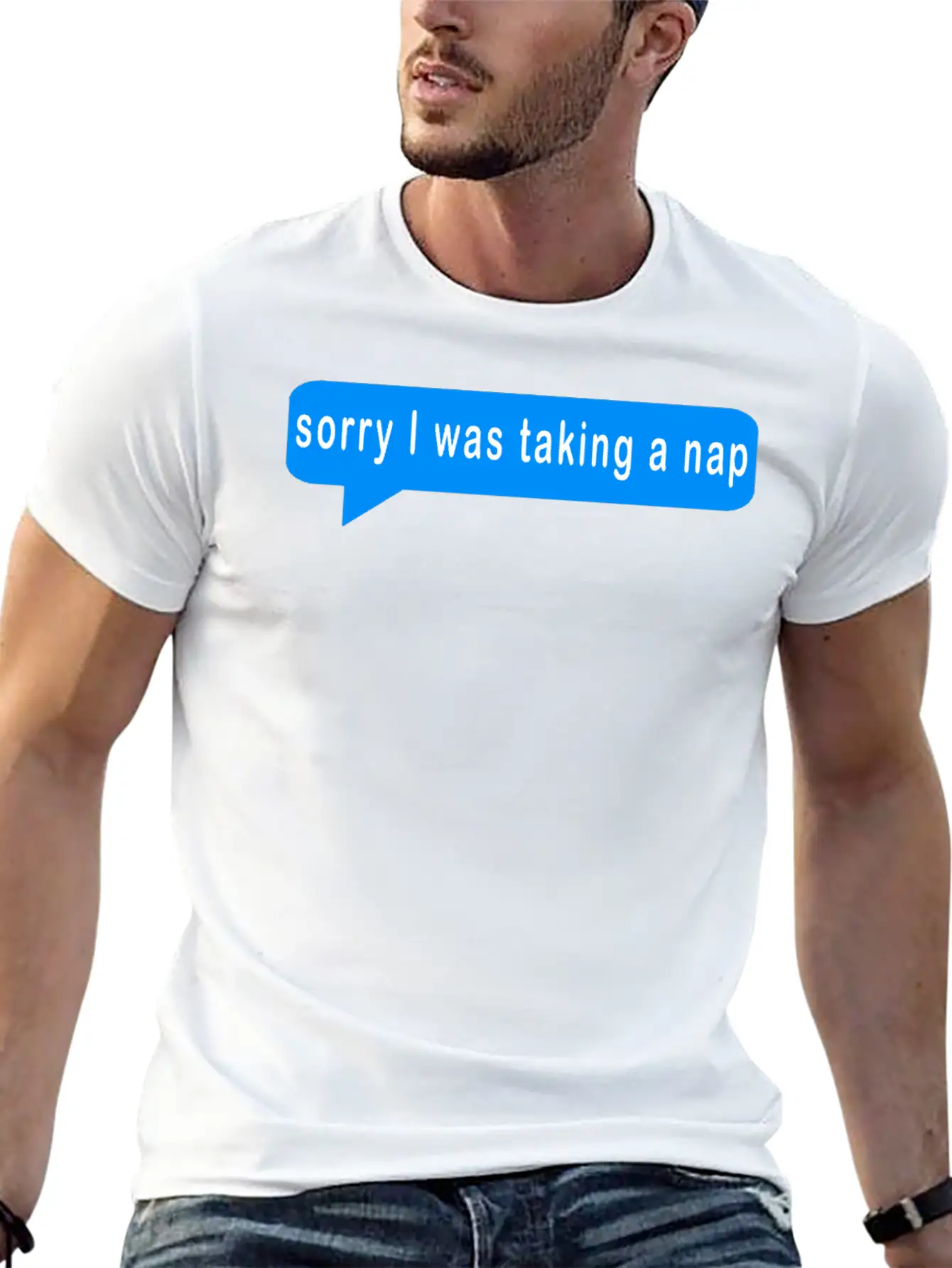 Sorry I Was Taking A Nap,nap,naps,sleep,sleeping,n Stylish Everyday T-Shirt – Unisex Basic Cotton Tee