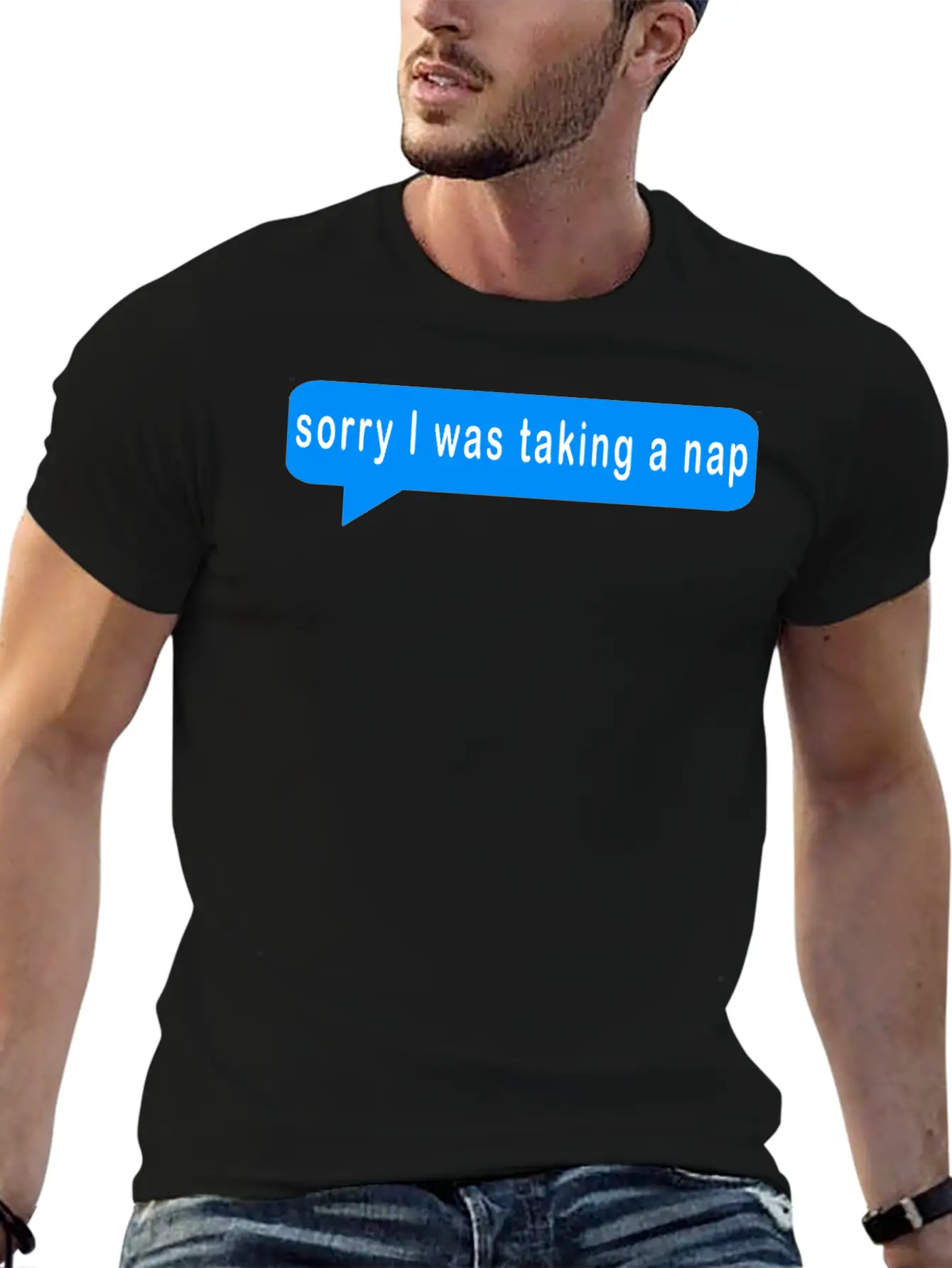 Sorry I Was Taking A Nap,nap,naps,sleep,sleeping,n Stylish Everyday T-Shirt – Unisex Basic Cotton Tee