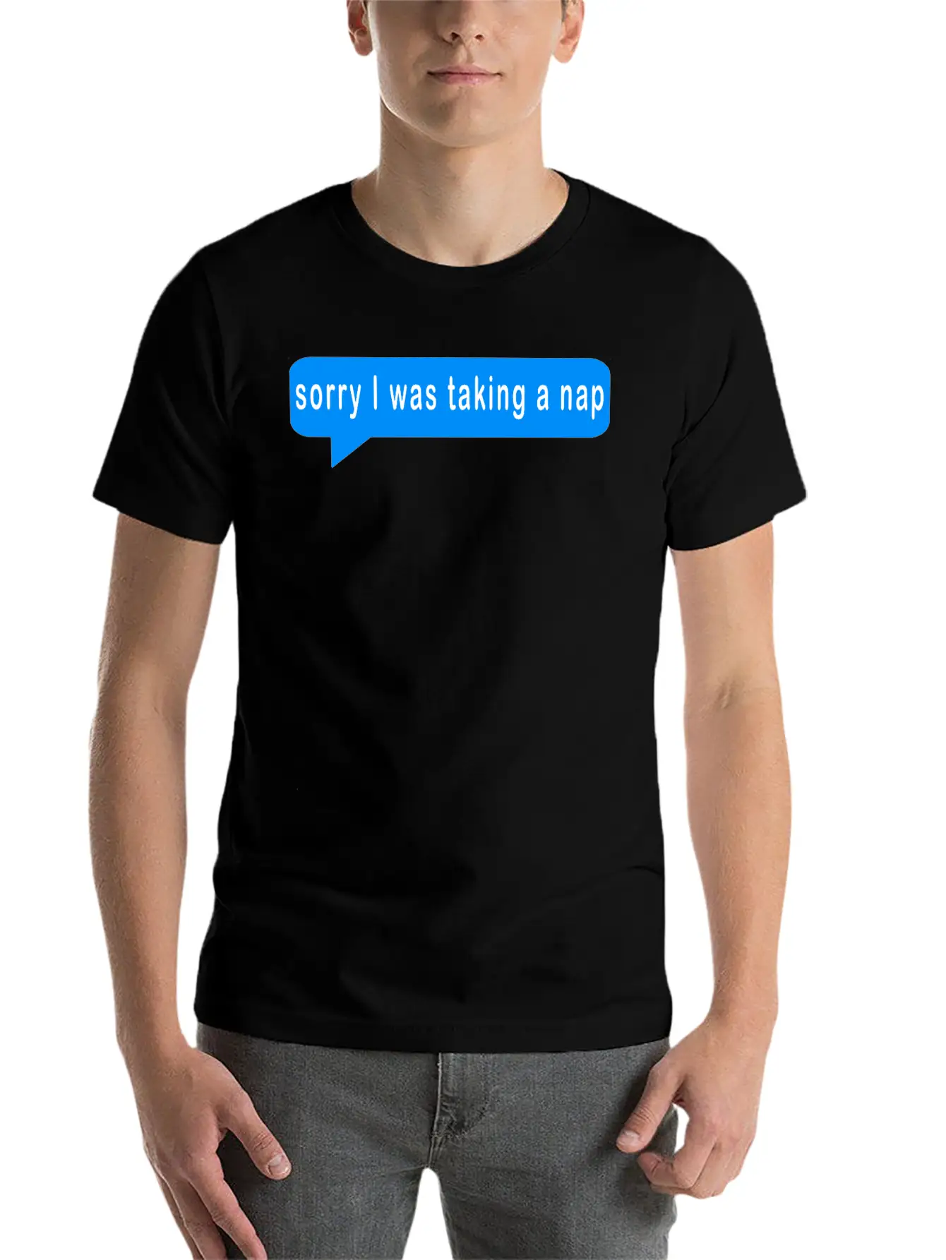 Sorry I Was Taking A Nap,nap,naps,sleep,sleeping,n Stylish Everyday T-Shirt – Unisex Basic Cotton Tee