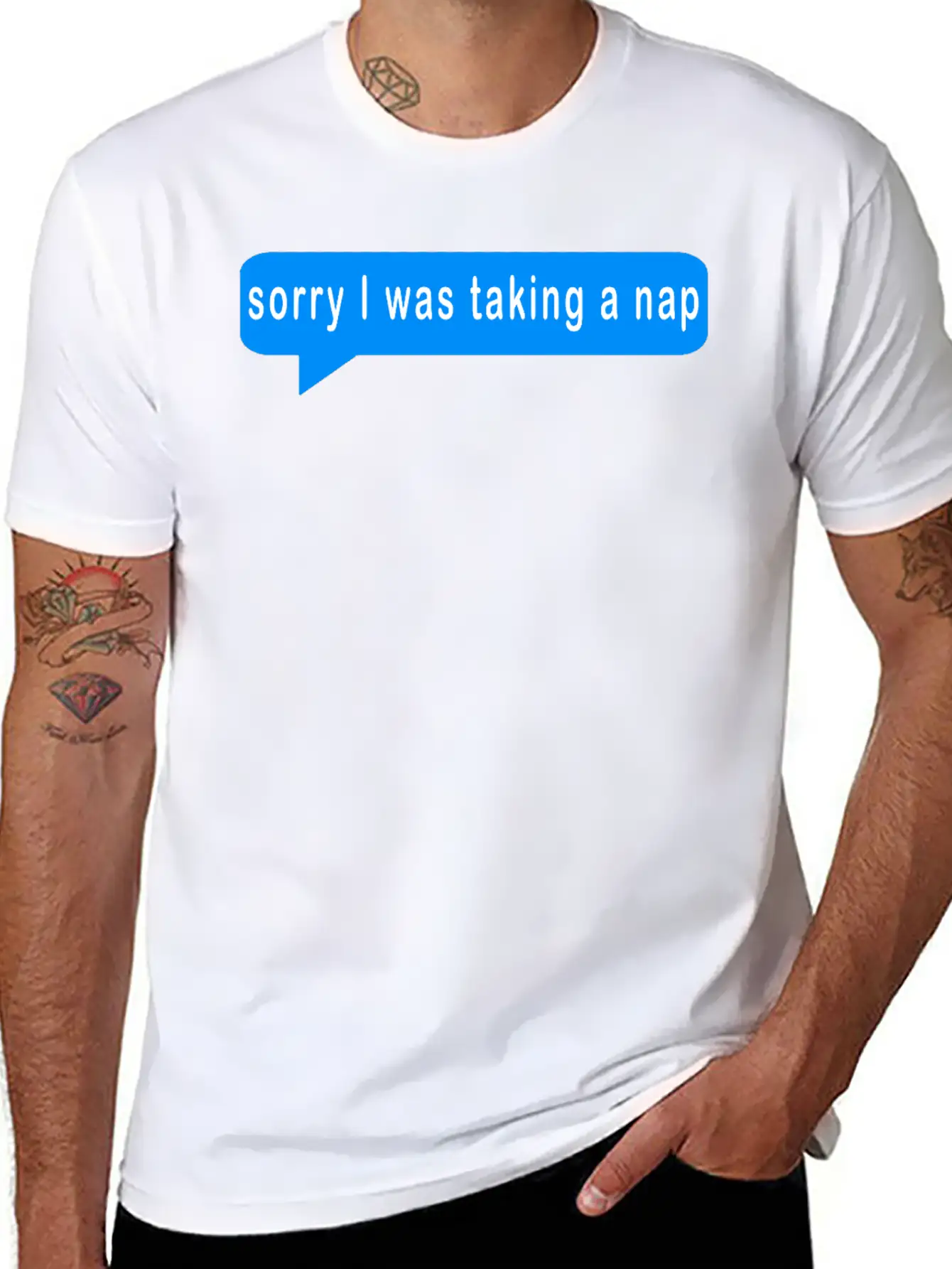Sorry I Was Taking A Nap,nap,naps,sleep,sleeping,n Stylish Everyday T-Shirt – Unisex Basic Cotton Tee