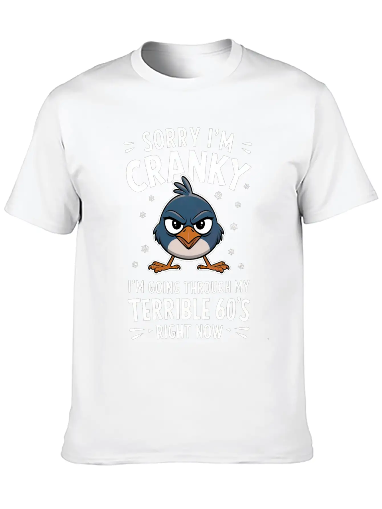 Sorry I'm Cranky I'm Going Through My Terrible 60 Stylish Everyday T-Shirt – Unisex Basic Cotton Tee