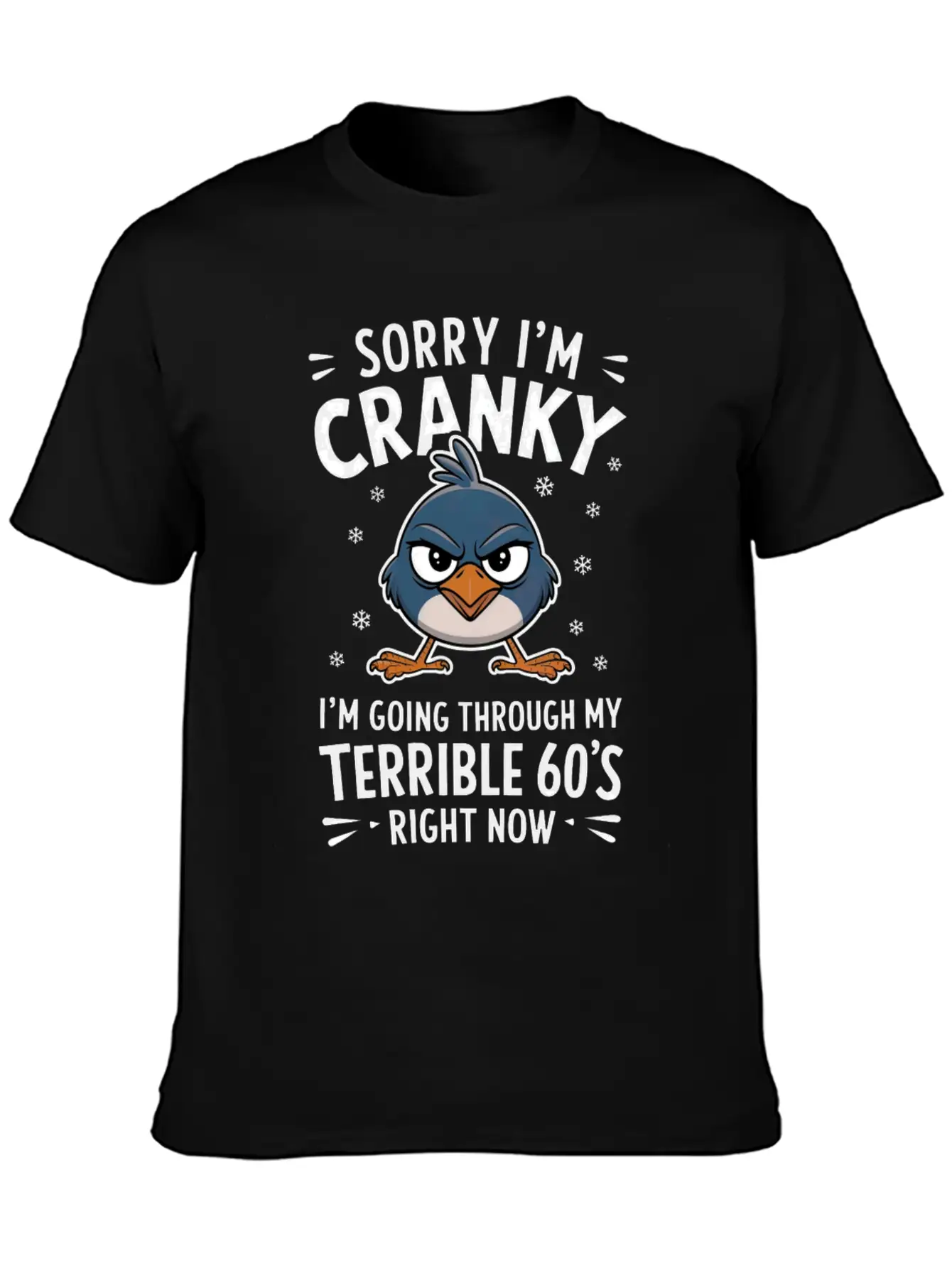 Sorry I'm Cranky I'm Going Through My Terrible 60 Stylish Everyday T-Shirt – Unisex Basic Cotton Tee