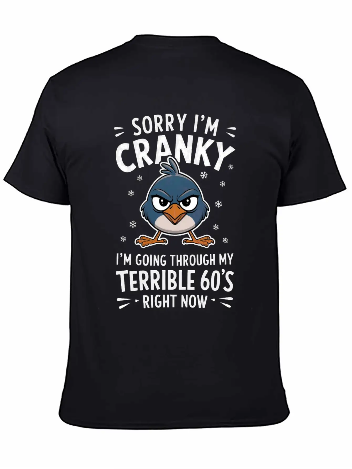 Sorry I'm Cranky I'm Going Through My Terrible 60 Stylish Everyday T-Shirt – Unisex Basic Cotton Tee