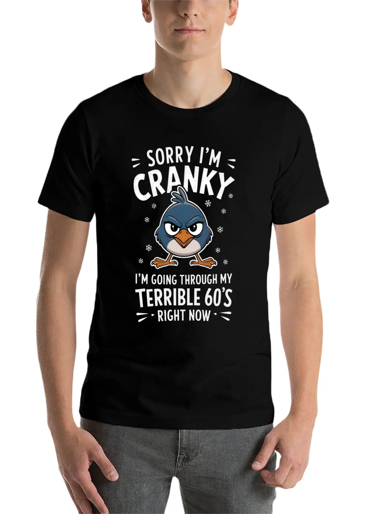 Sorry I'm Cranky I'm Going Through My Terrible 60 Stylish Everyday T-Shirt – Unisex Basic Cotton Tee