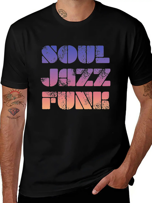 Soul Jazz Funk Music Unisex Short Sleeve Soft Cotton T-Shirt – Casual Everyday Wear