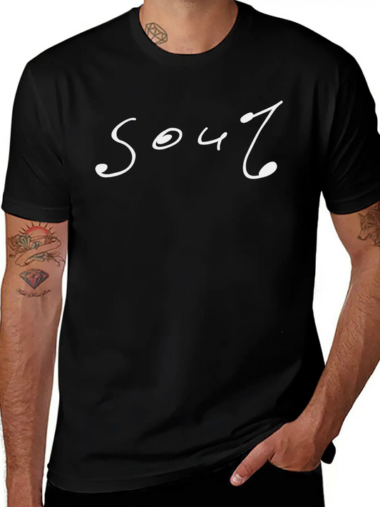 Soul Music Comfortable Minimalist Graphic Tee – Summer Style Essential