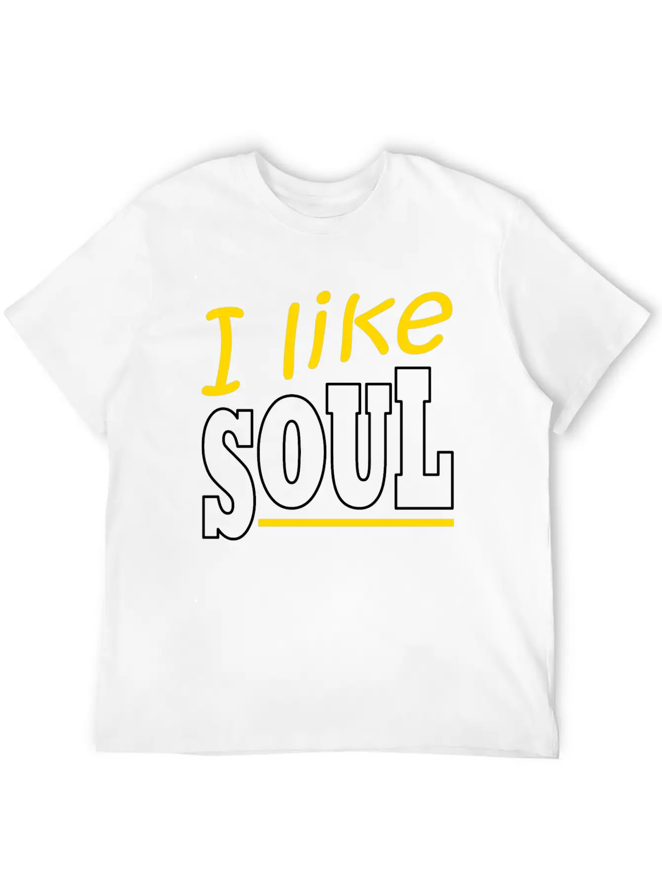 Soul Music Retro Lettering Unisex Casual T-Shirt – Clean Design For Daily Comfort