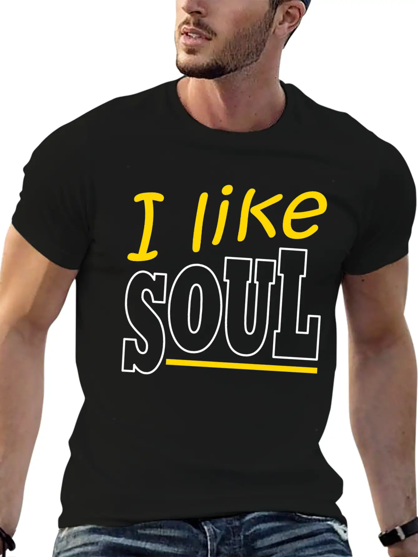 Soul Music Retro Lettering Unisex Casual T-Shirt – Clean Design For Daily Comfort