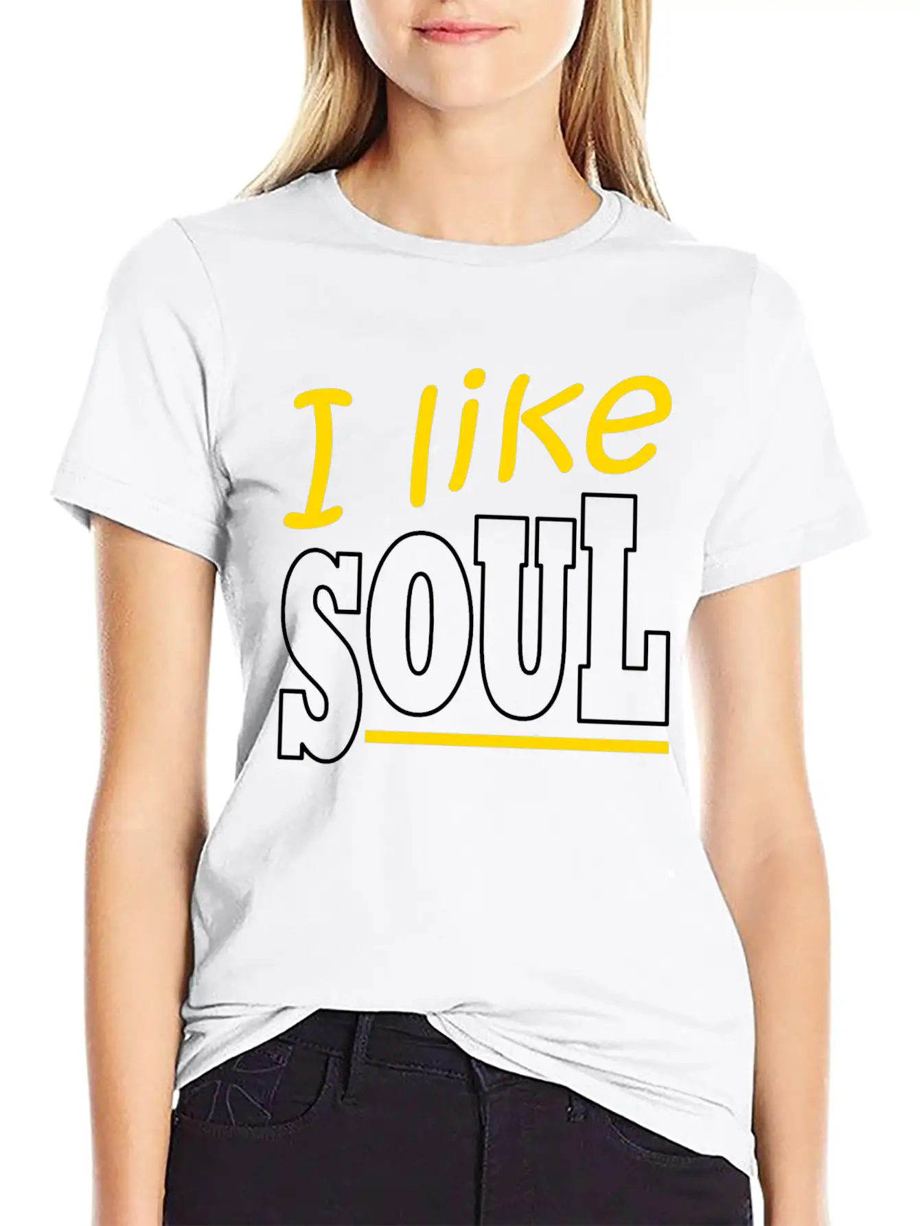 Soul Music Retro Lettering Unisex Casual T-Shirt – Clean Design For Daily Comfort