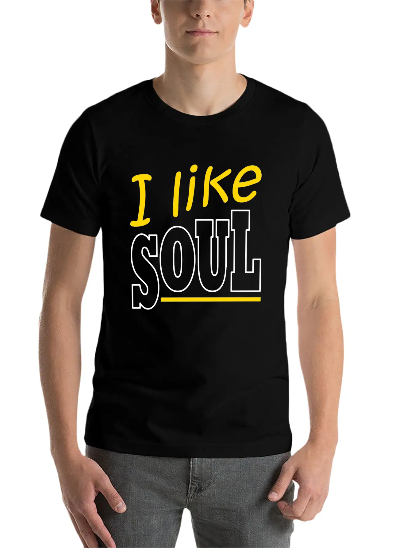 Soul Music Retro Lettering Unisex Casual T-Shirt – Clean Design For Daily Comfort