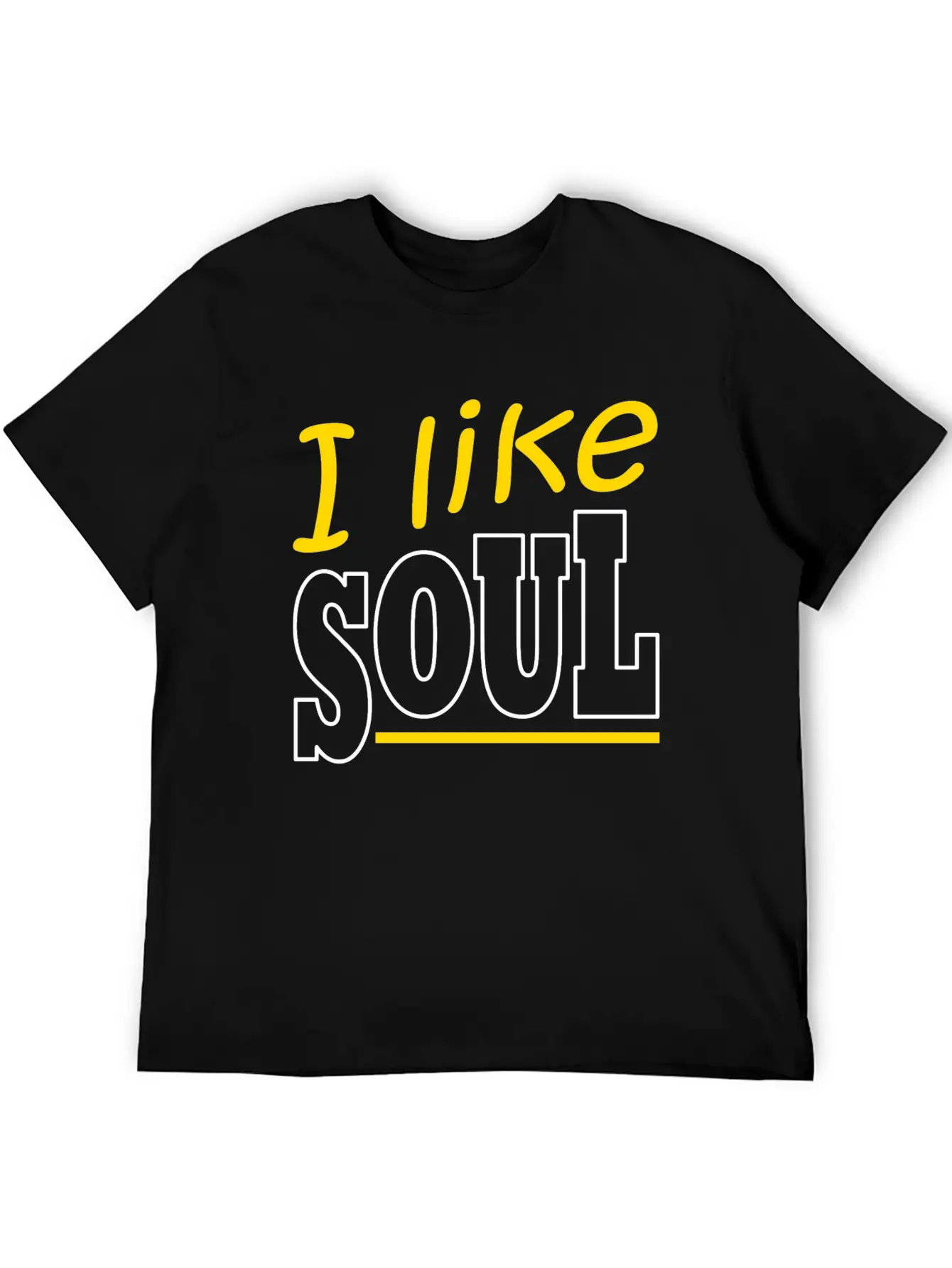 Soul Music Retro Lettering Unisex Casual T-Shirt – Clean Design For Daily Comfort