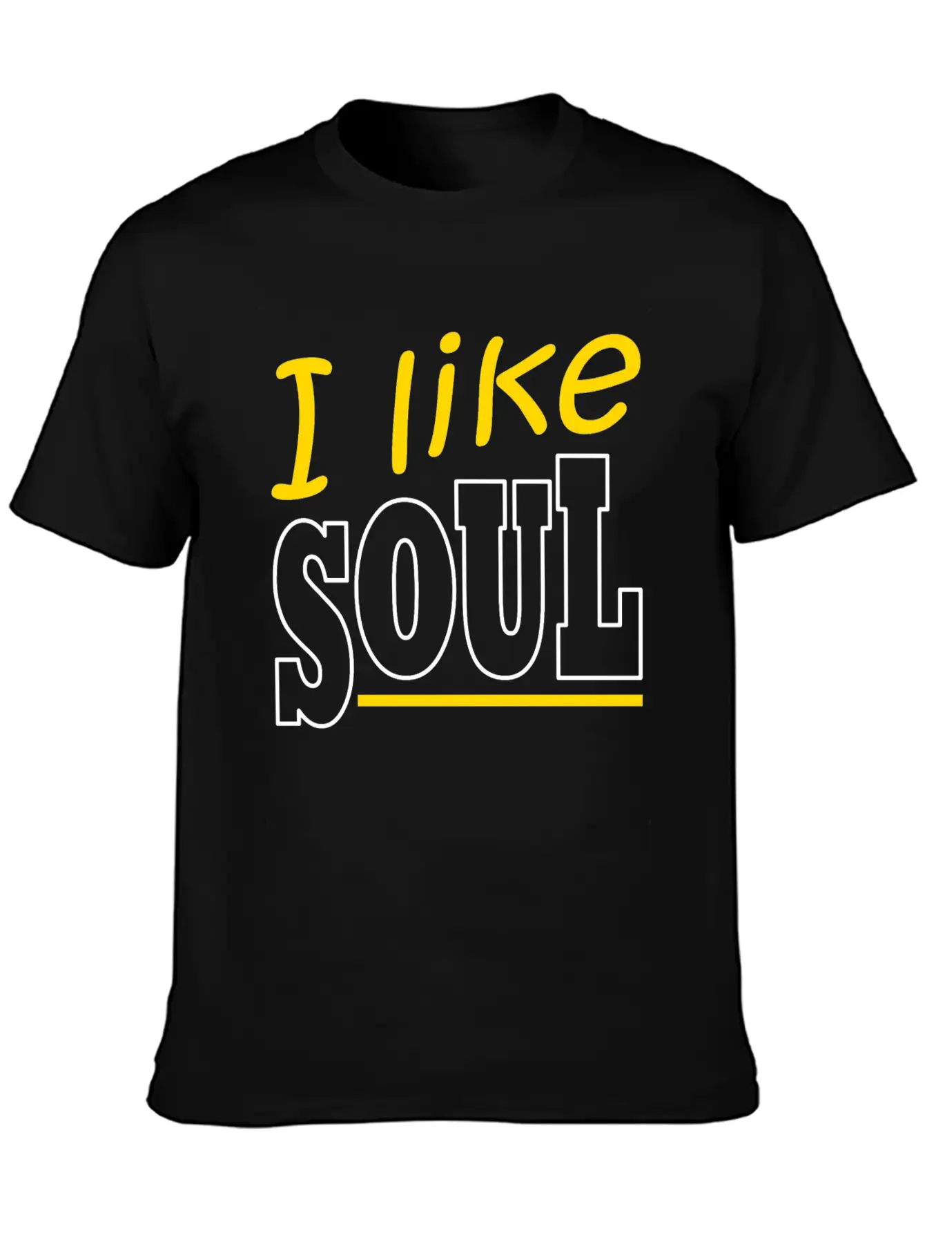 Soul Music Retro Lettering Unisex Casual T-Shirt – Clean Design For Daily Comfort