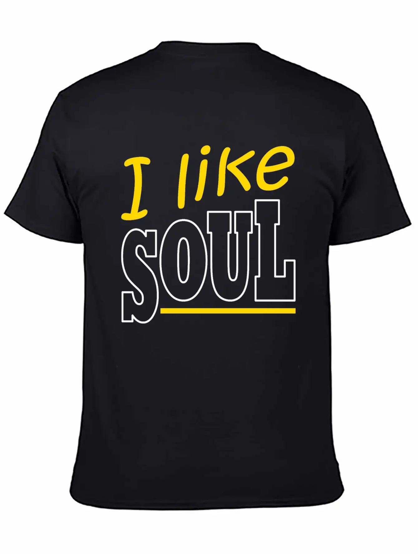 Soul Music Retro Lettering Unisex Casual T-Shirt – Clean Design For Daily Comfort