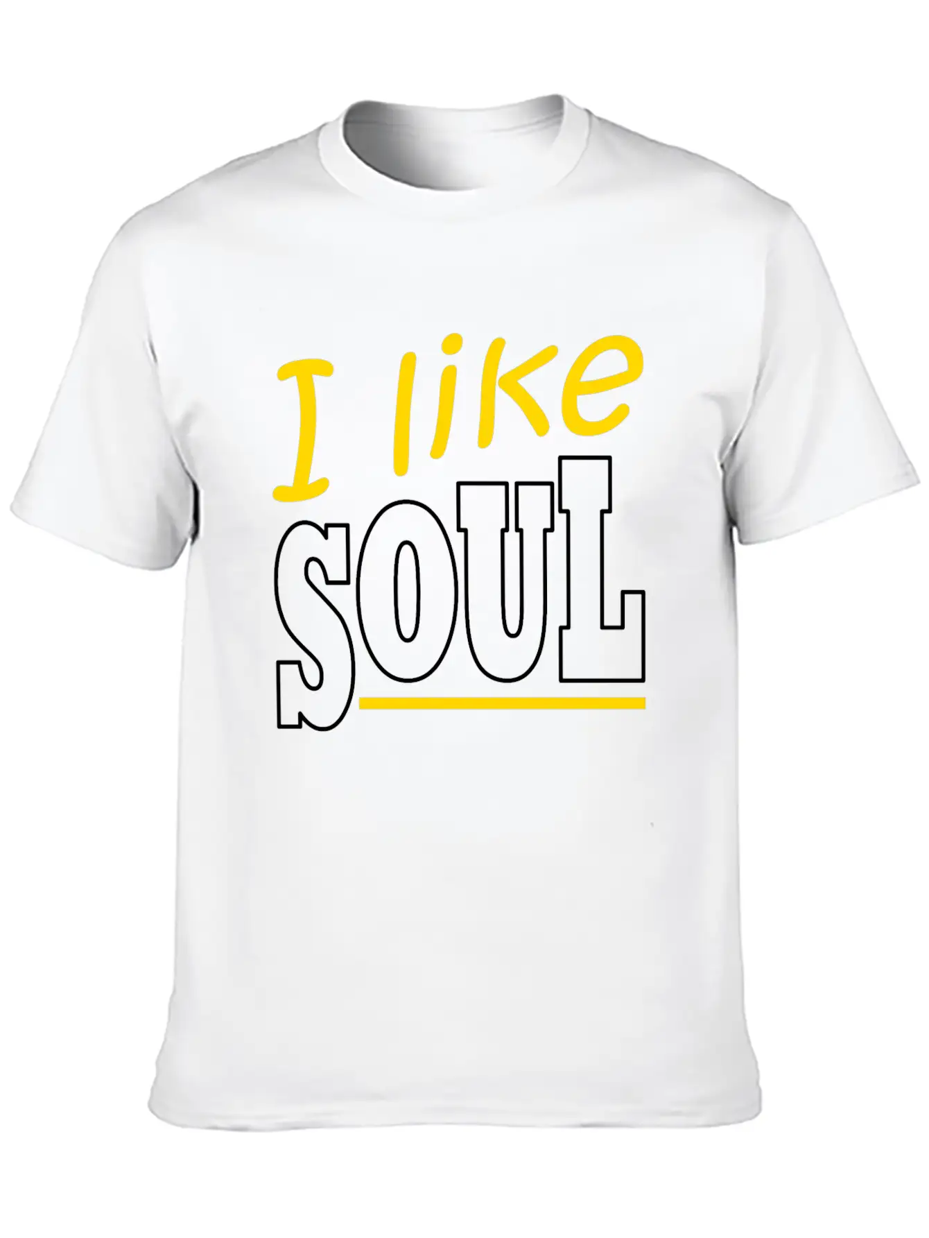 Soul Music Retro Lettering Unisex Casual T-Shirt – Clean Design For Daily Comfort