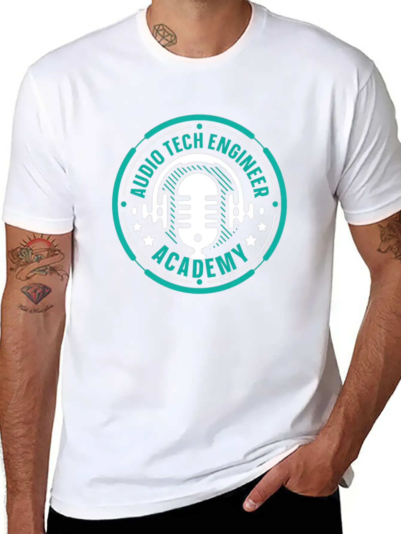Sound Audio Engineer Music Producer Unisex Short Sleeve Soft Cotton T-Shirt – Casual Everyday Wear