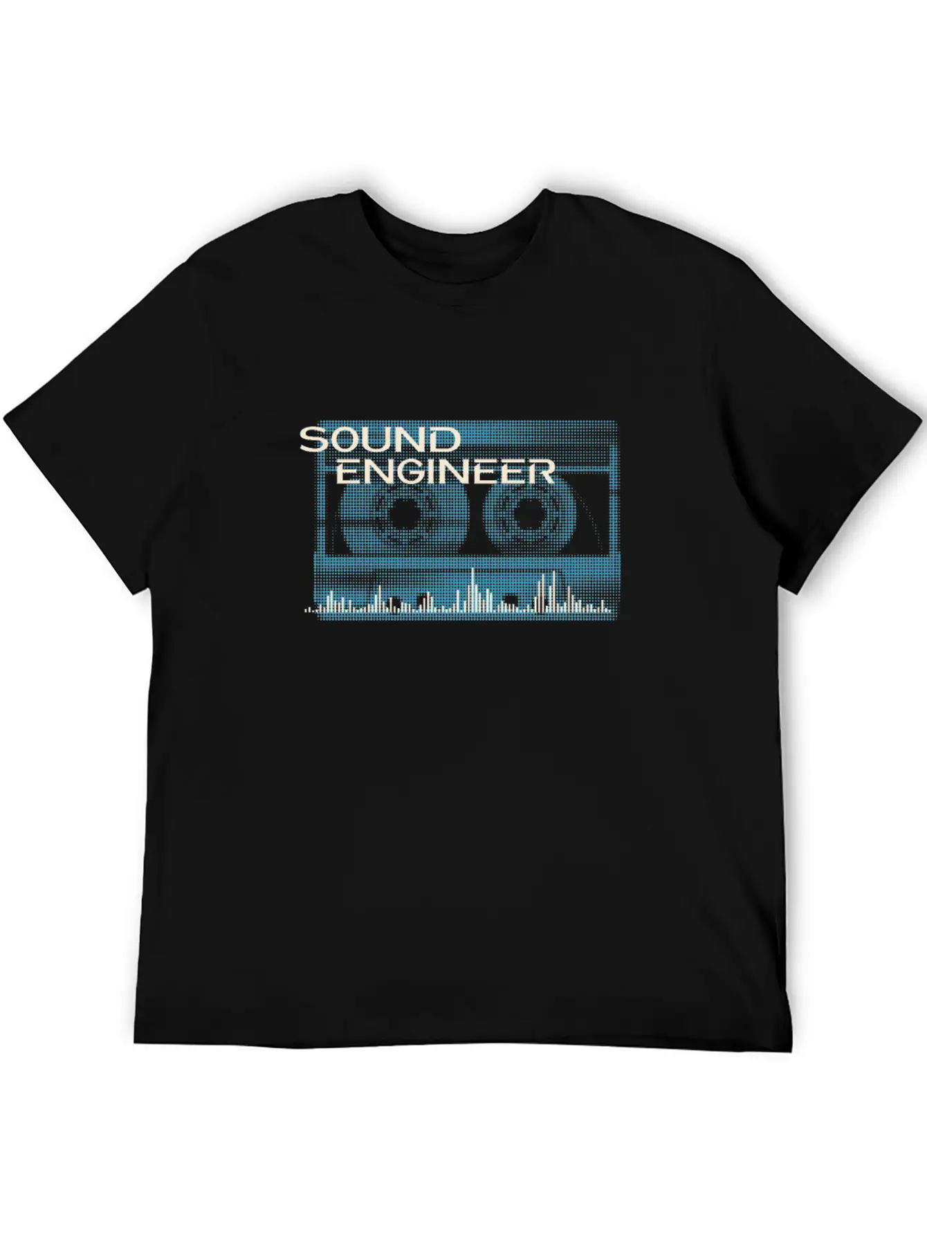 Sound Engineer Vintage Retro Cassette Unisex Short Sleeve Soft Cotton T-Shirt – Casual Everyday Wear