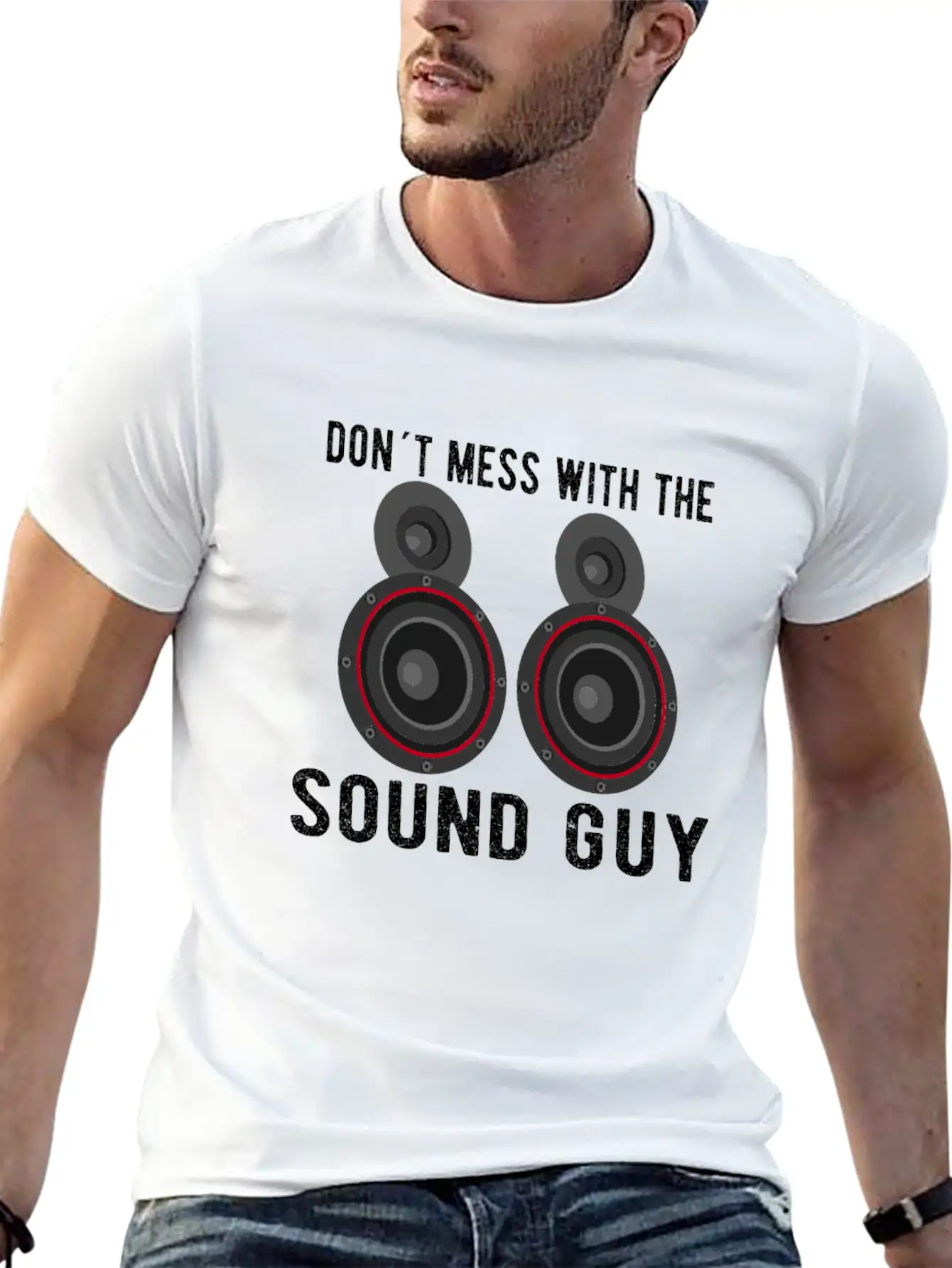 SOUND GUY / AUDIOLOGIST / CAR STEREO: Don´t Mess Basic Graphic T-Shirt – Daily Comfort In Soft Cotton