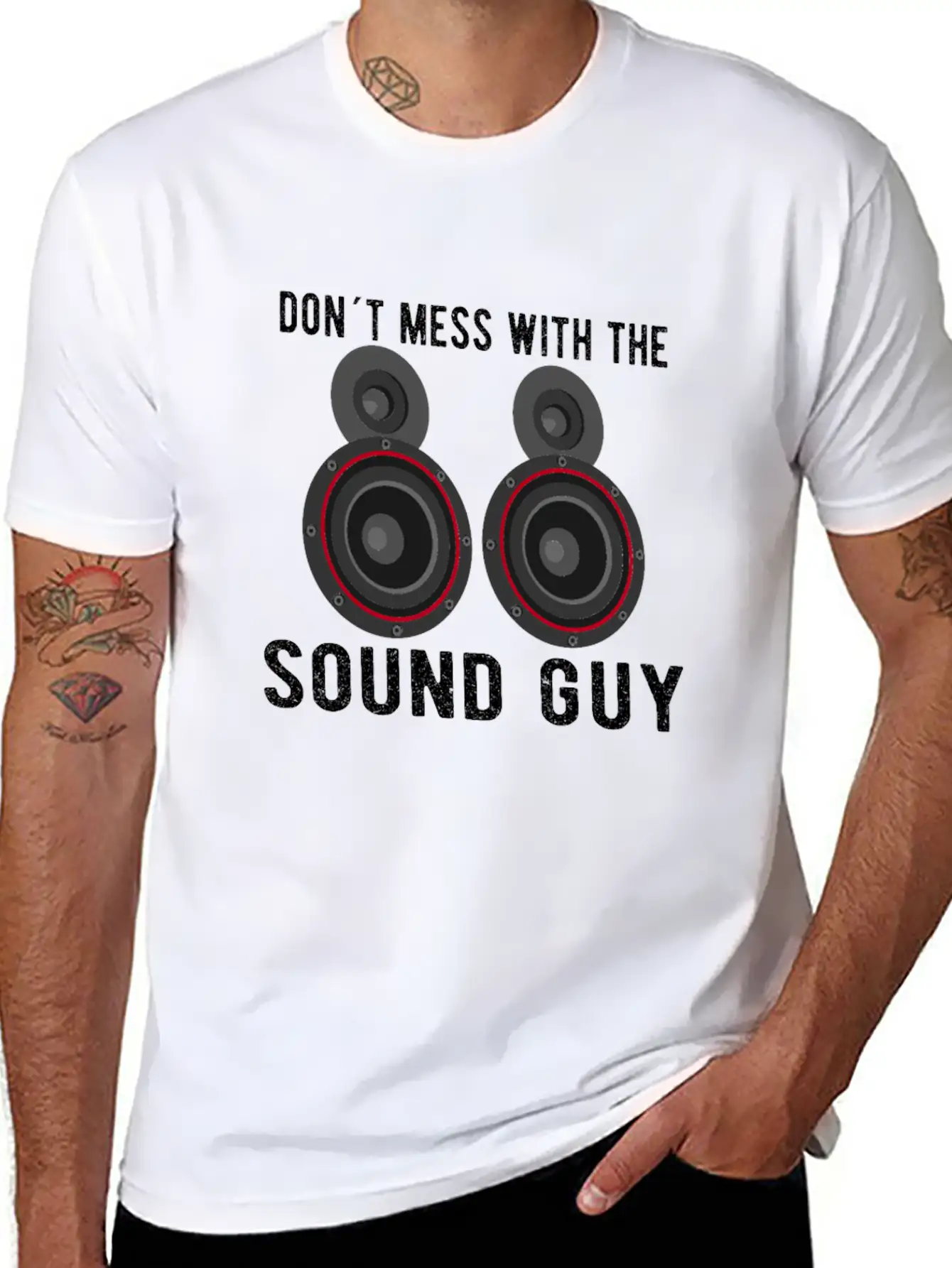 SOUND GUY / AUDIOLOGIST / CAR STEREO: Don´t Mess Basic Graphic T-Shirt – Daily Comfort In Soft Cotton