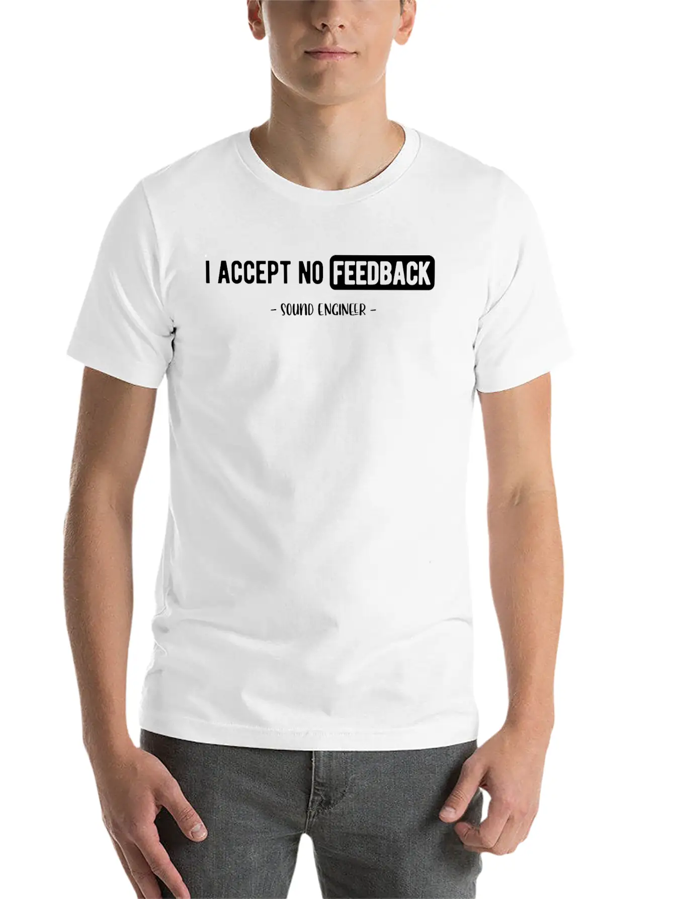 Sound Guy Timeless Short Sleeve Tee – Comfy And Minimalist Design