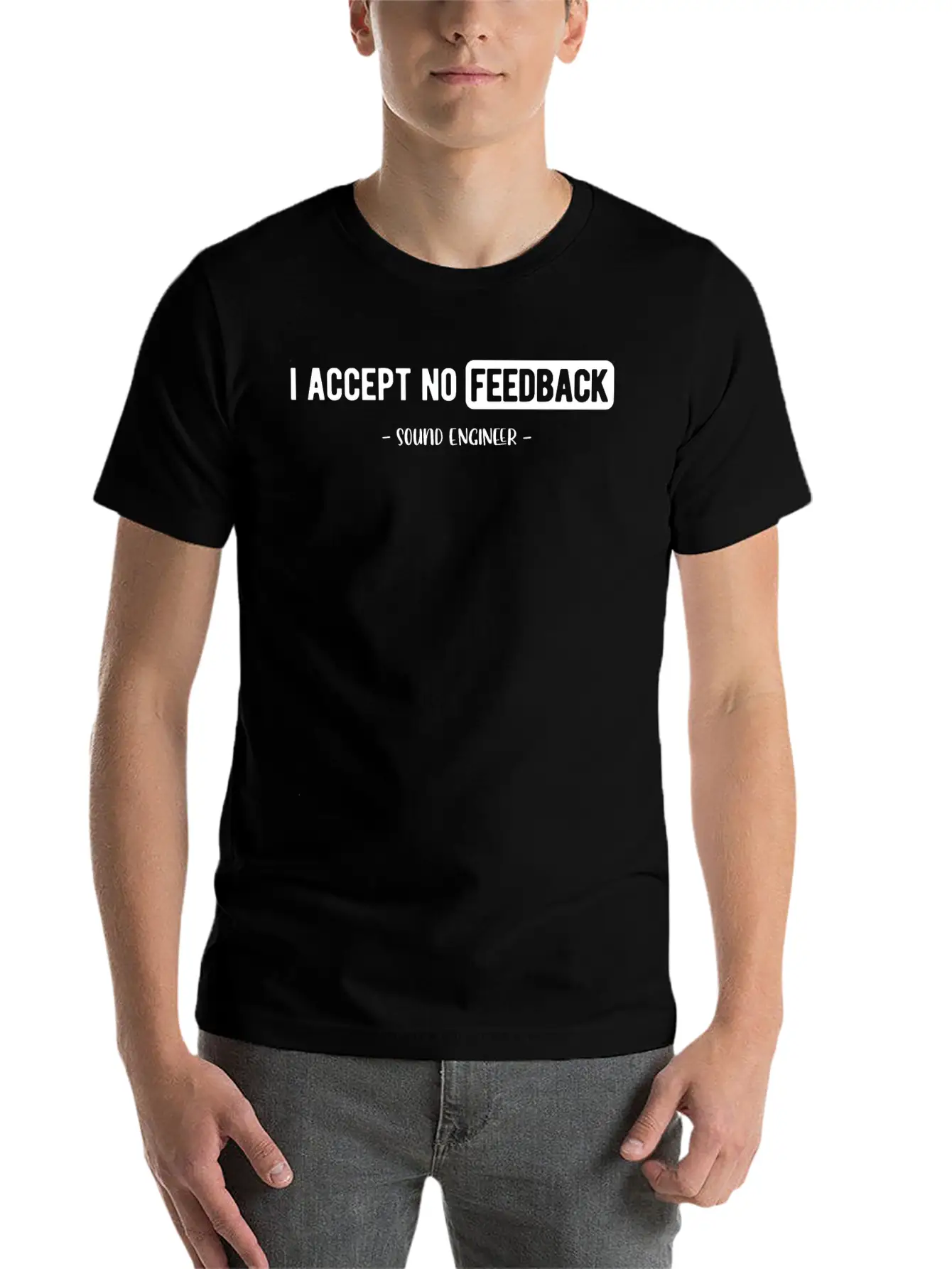 Sound Guy Timeless Short Sleeve Tee – Comfy And Minimalist Design