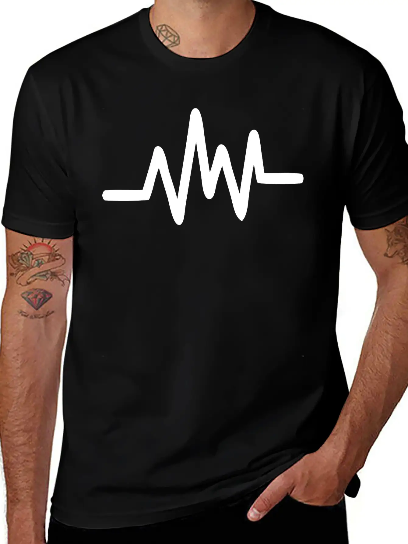 Sound Waves Stylish Everyday T-Shirt – Unisex Basic Cotton Tee