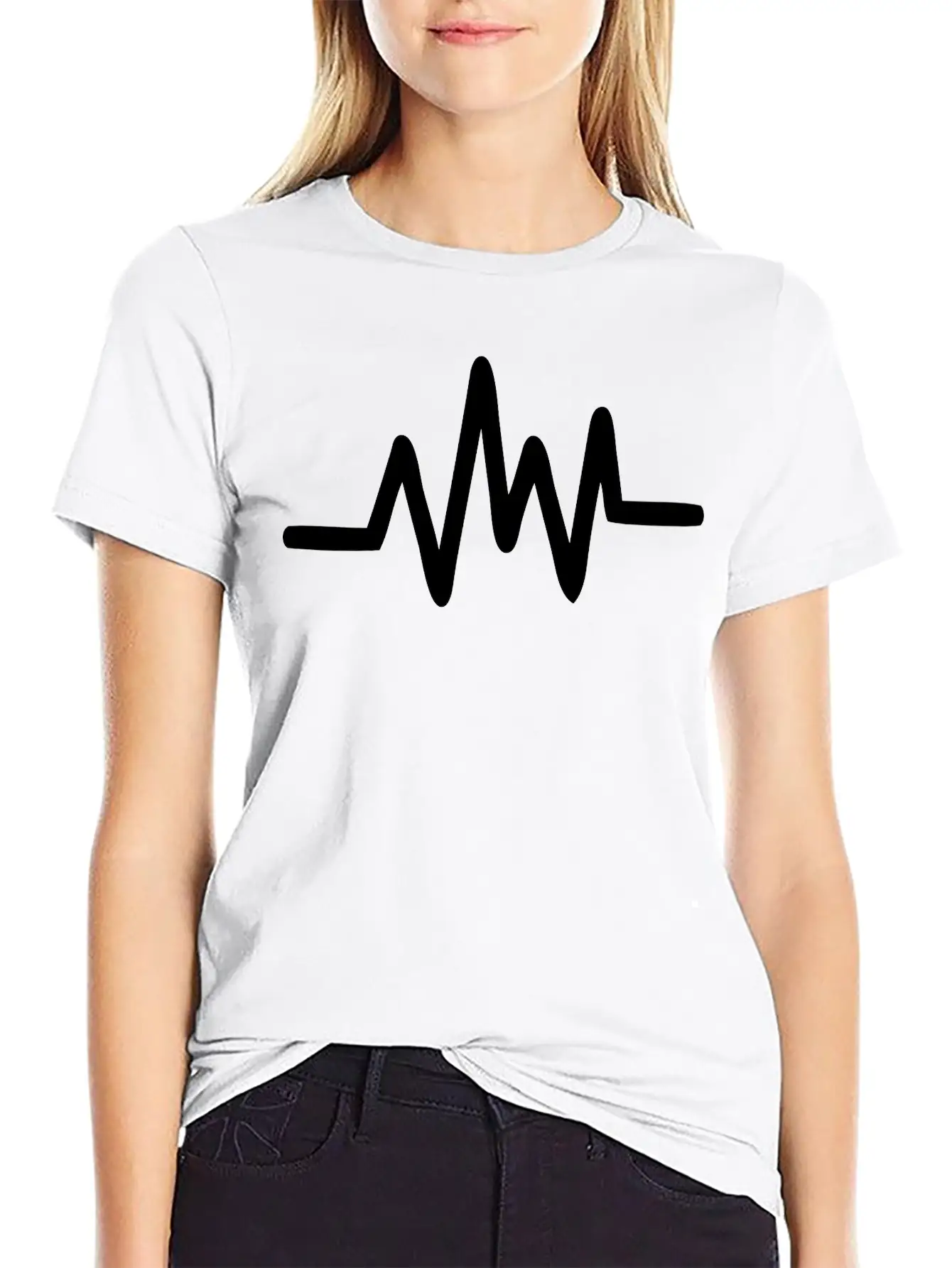Sound Waves Stylish Everyday T-Shirt – Unisex Basic Cotton Tee