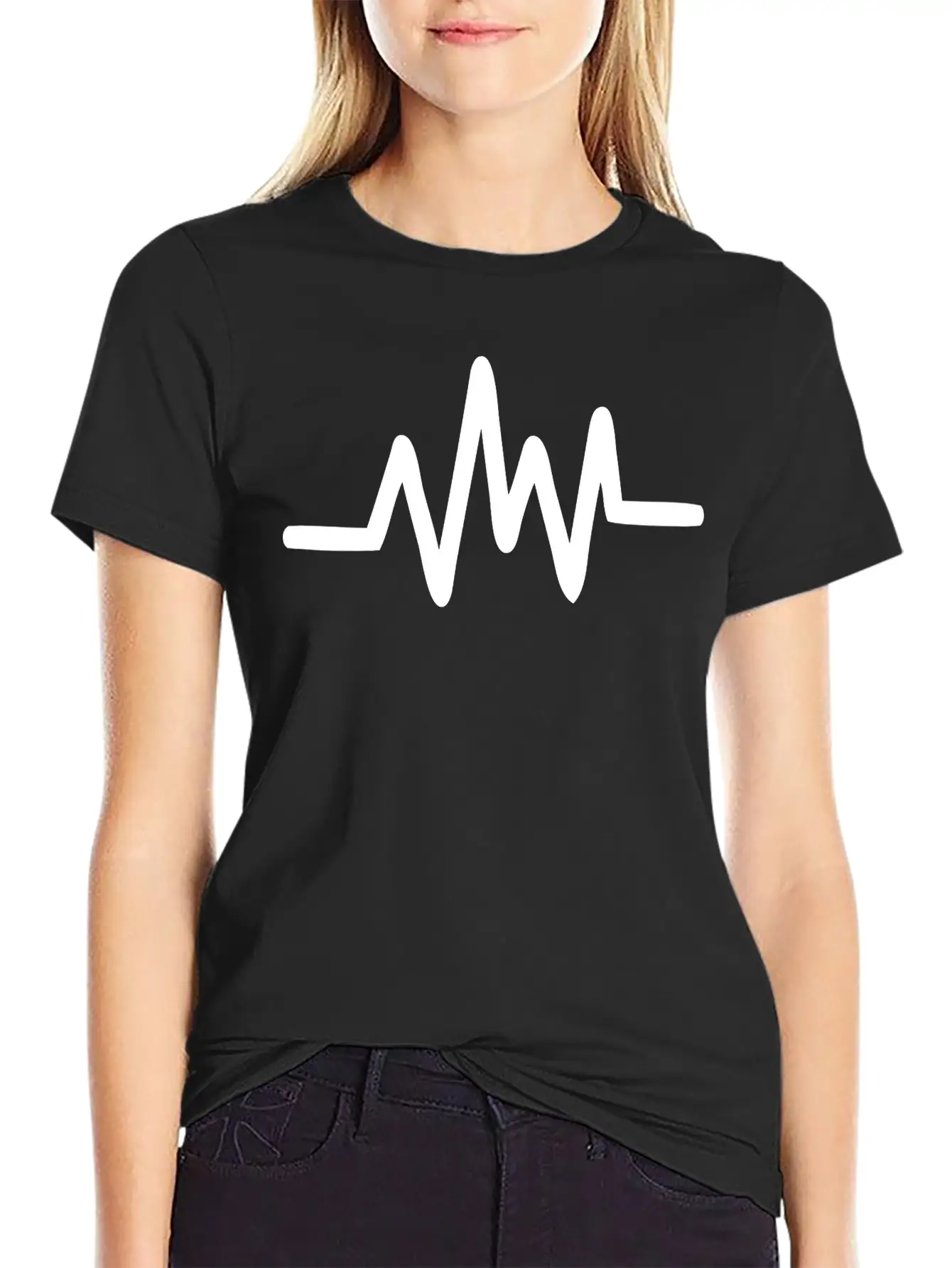 Sound Waves Stylish Everyday T-Shirt – Unisex Basic Cotton Tee