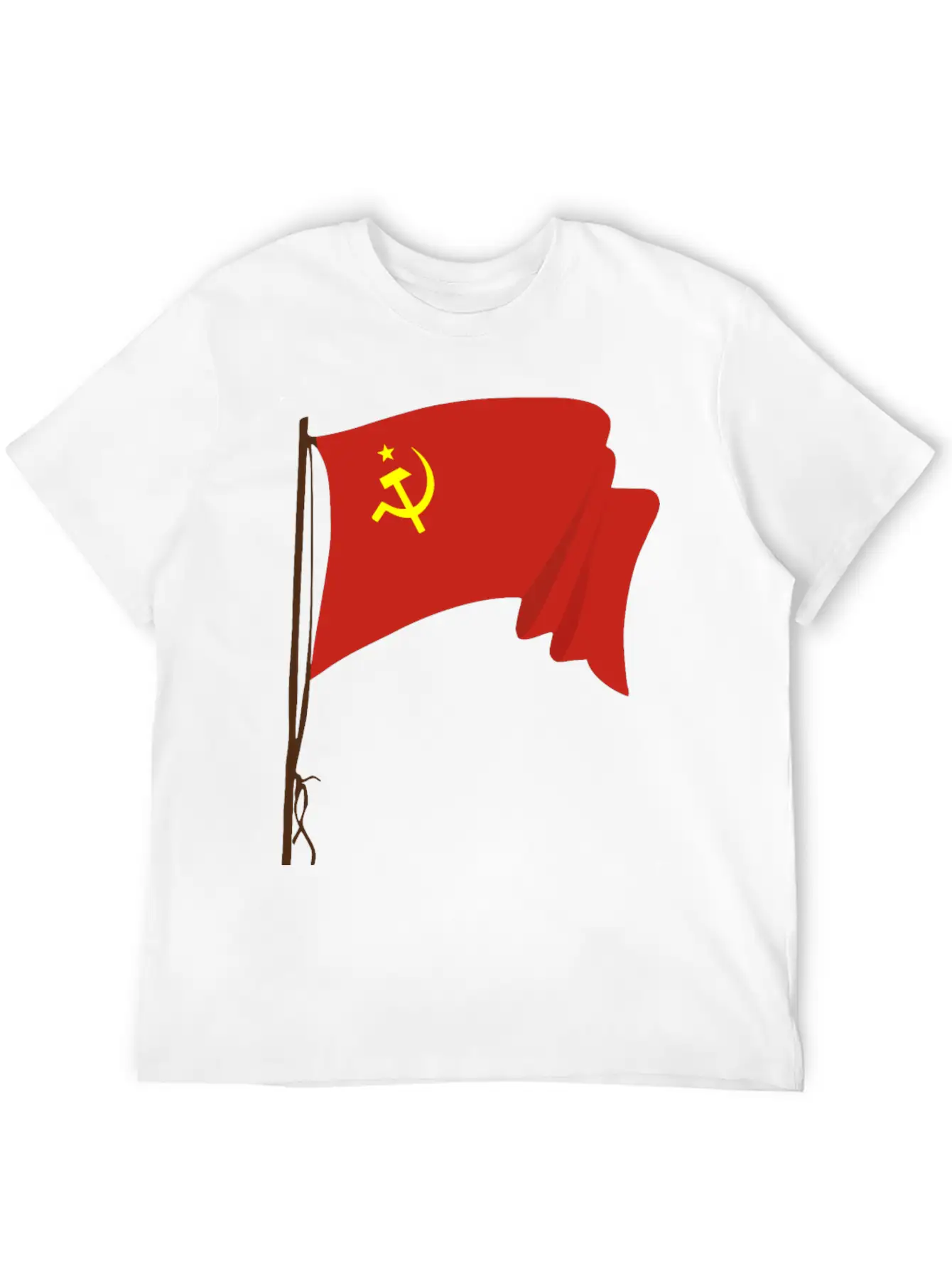 Soviet Flag 2 Unisex Short Sleeve Soft Cotton T-Shirt – Casual Everyday Wear