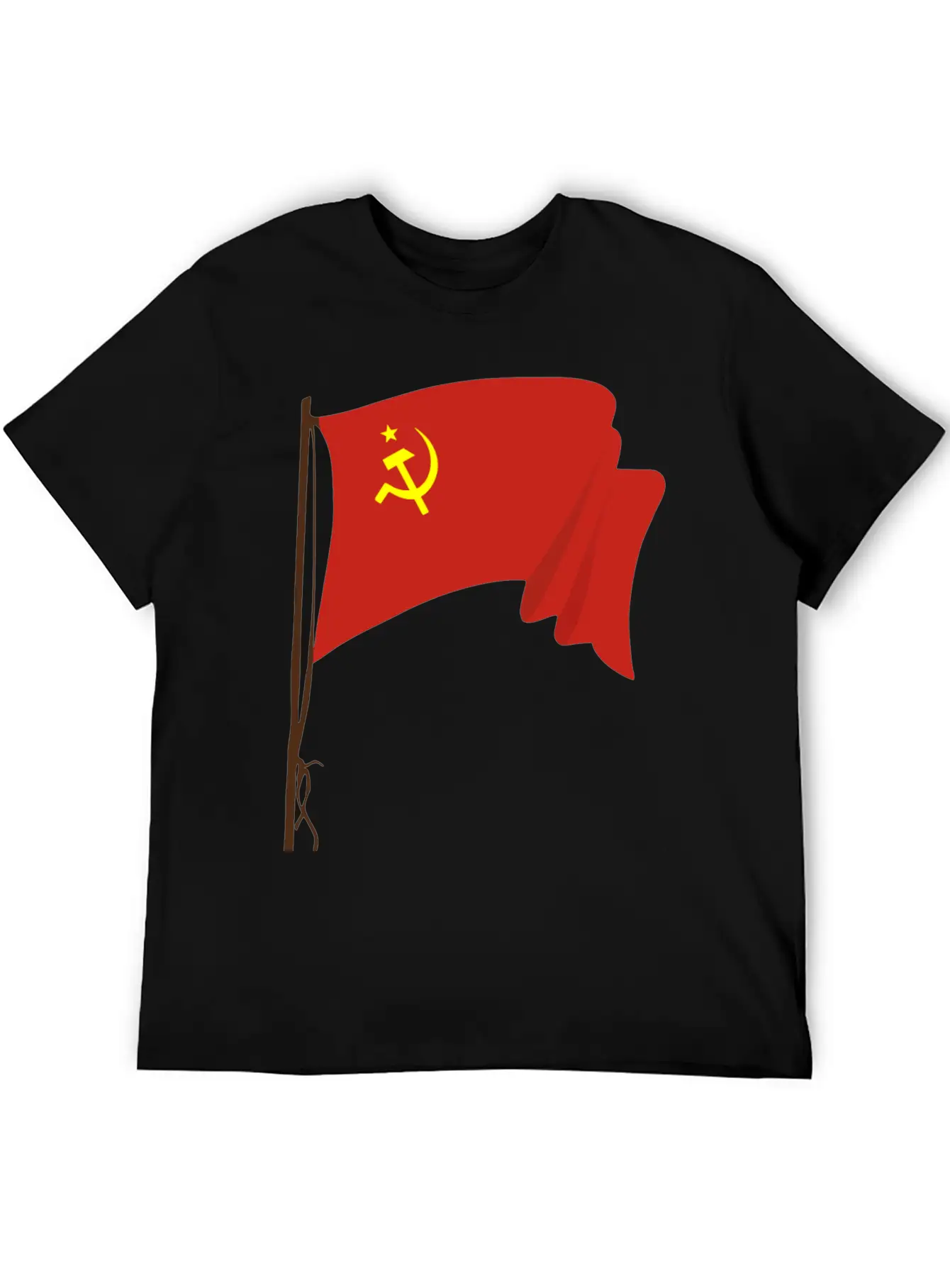 Soviet Flag 2 Unisex Short Sleeve Soft Cotton T-Shirt – Casual Everyday Wear