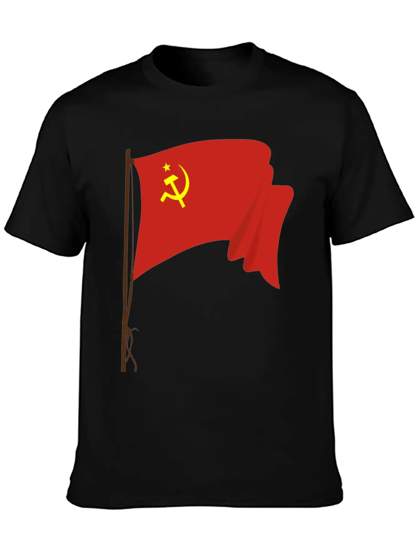Soviet Flag 2 Unisex Short Sleeve Soft Cotton T-Shirt – Casual Everyday Wear