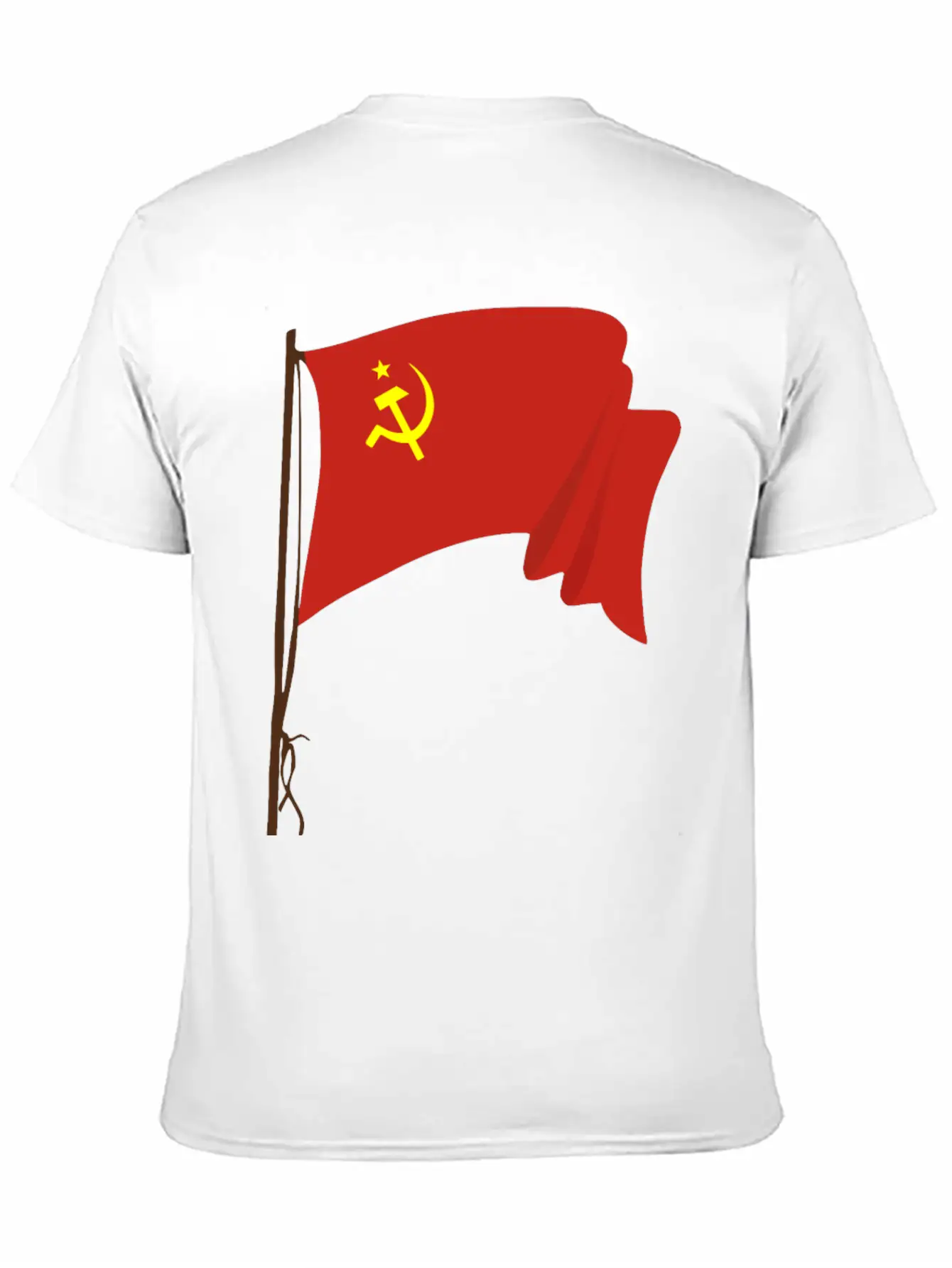 Soviet Flag 2 Unisex Short Sleeve Soft Cotton T-Shirt – Casual Everyday Wear