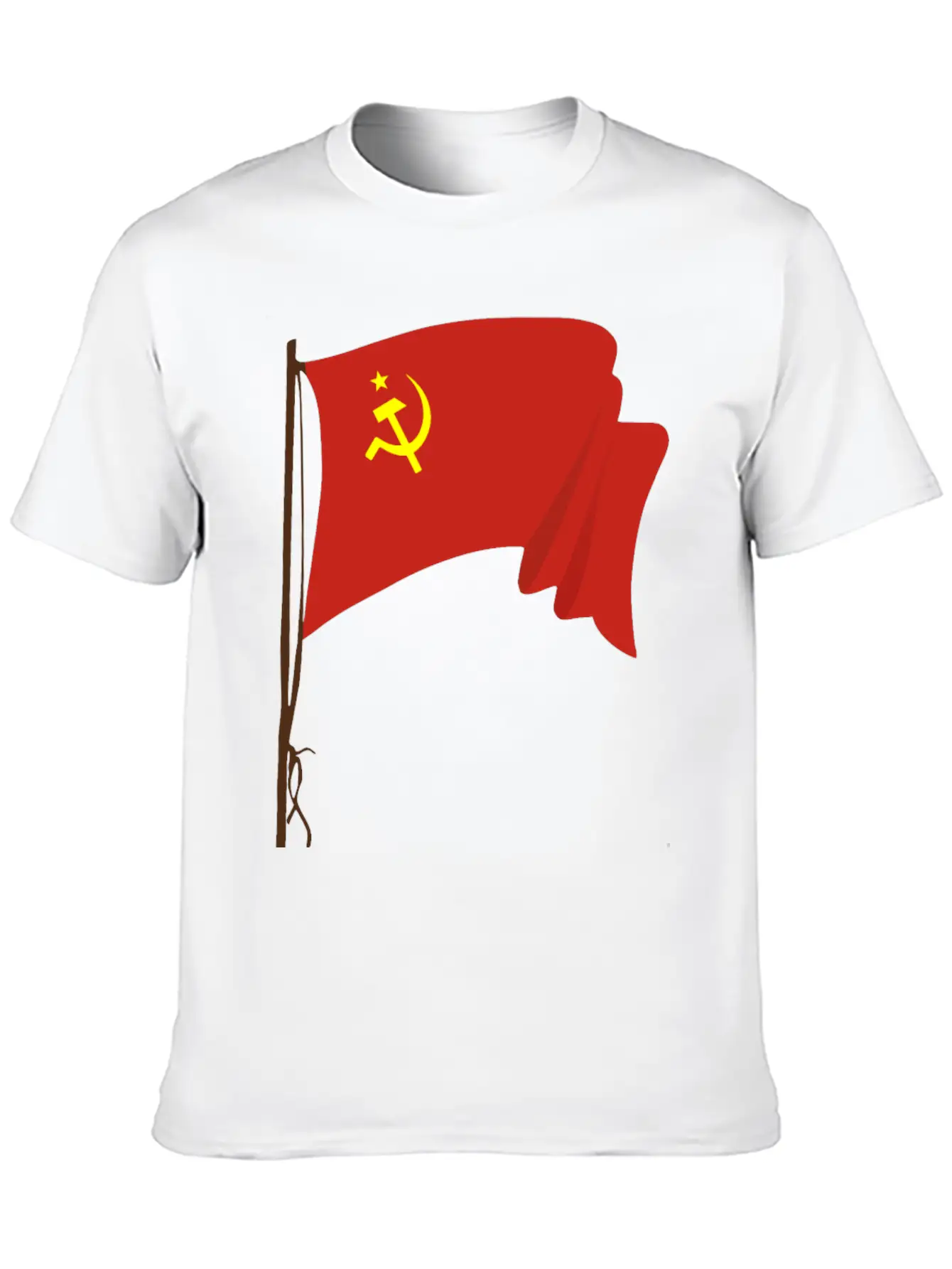 Soviet Flag 2 Unisex Short Sleeve Soft Cotton T-Shirt – Casual Everyday Wear