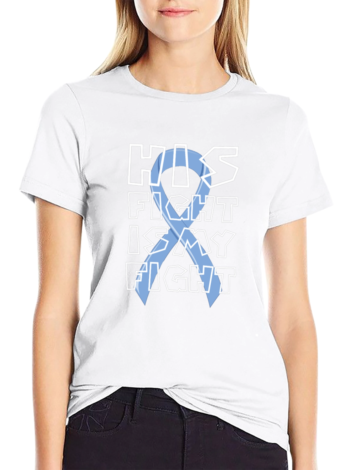His Fight Is My Fight T-Shirt - Black